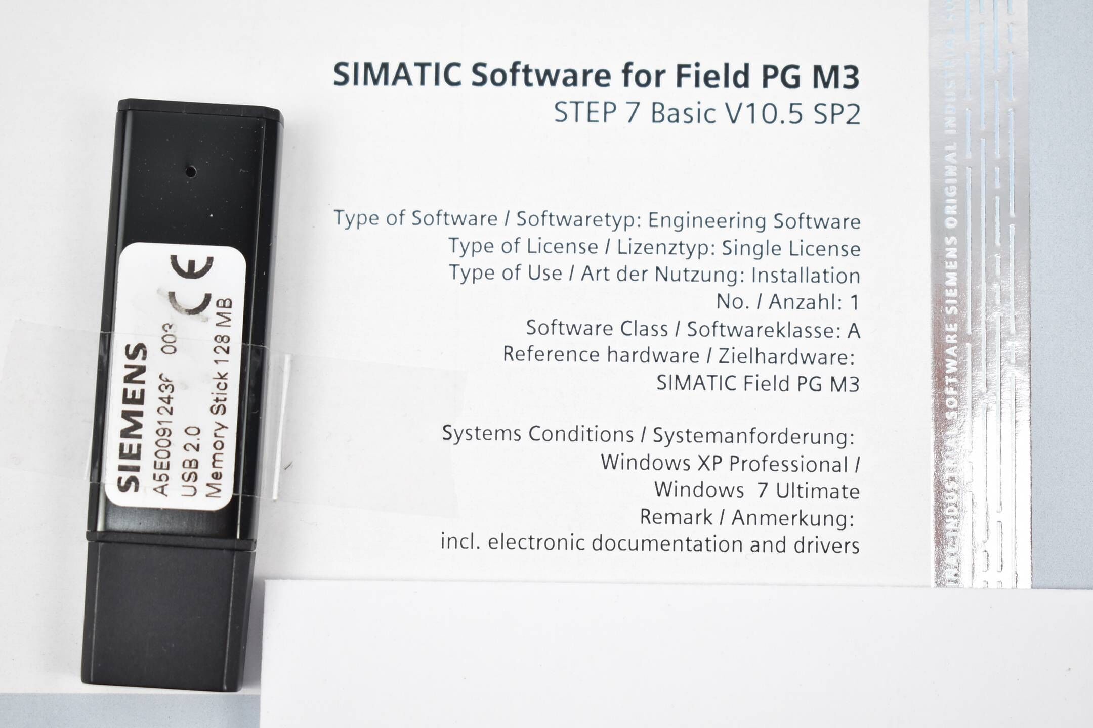 Siemens Simatic Software für Field PG M3 A5E00912436-003