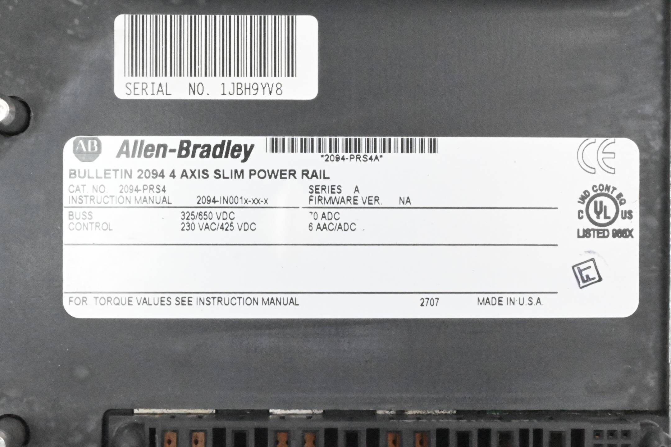 Allen Bradley Bulletin 2094 Montageschiene 2094-PRS4