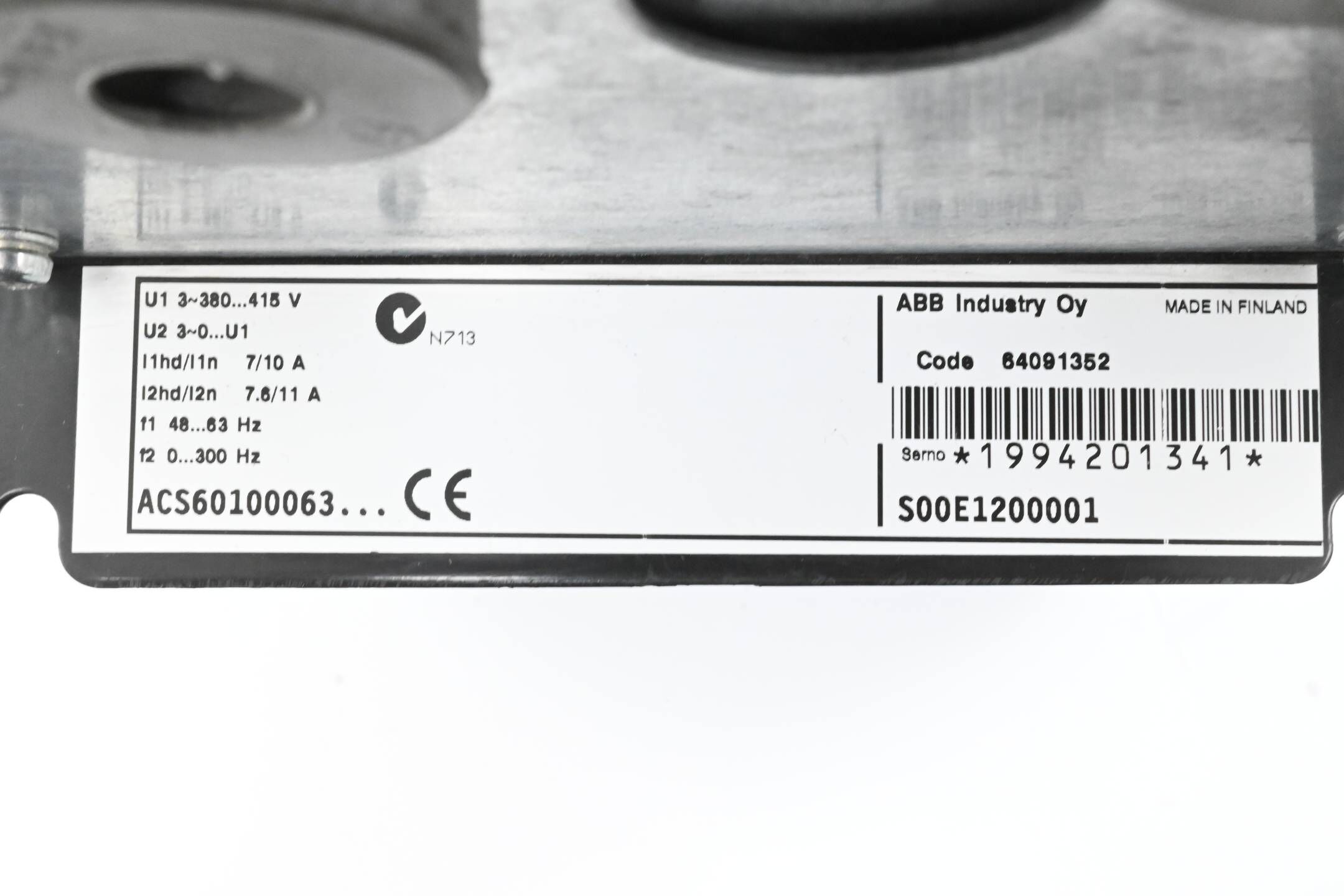 ABB Frequenzumrichter ACS60100063 inkl. Bedienpanel CDP312R