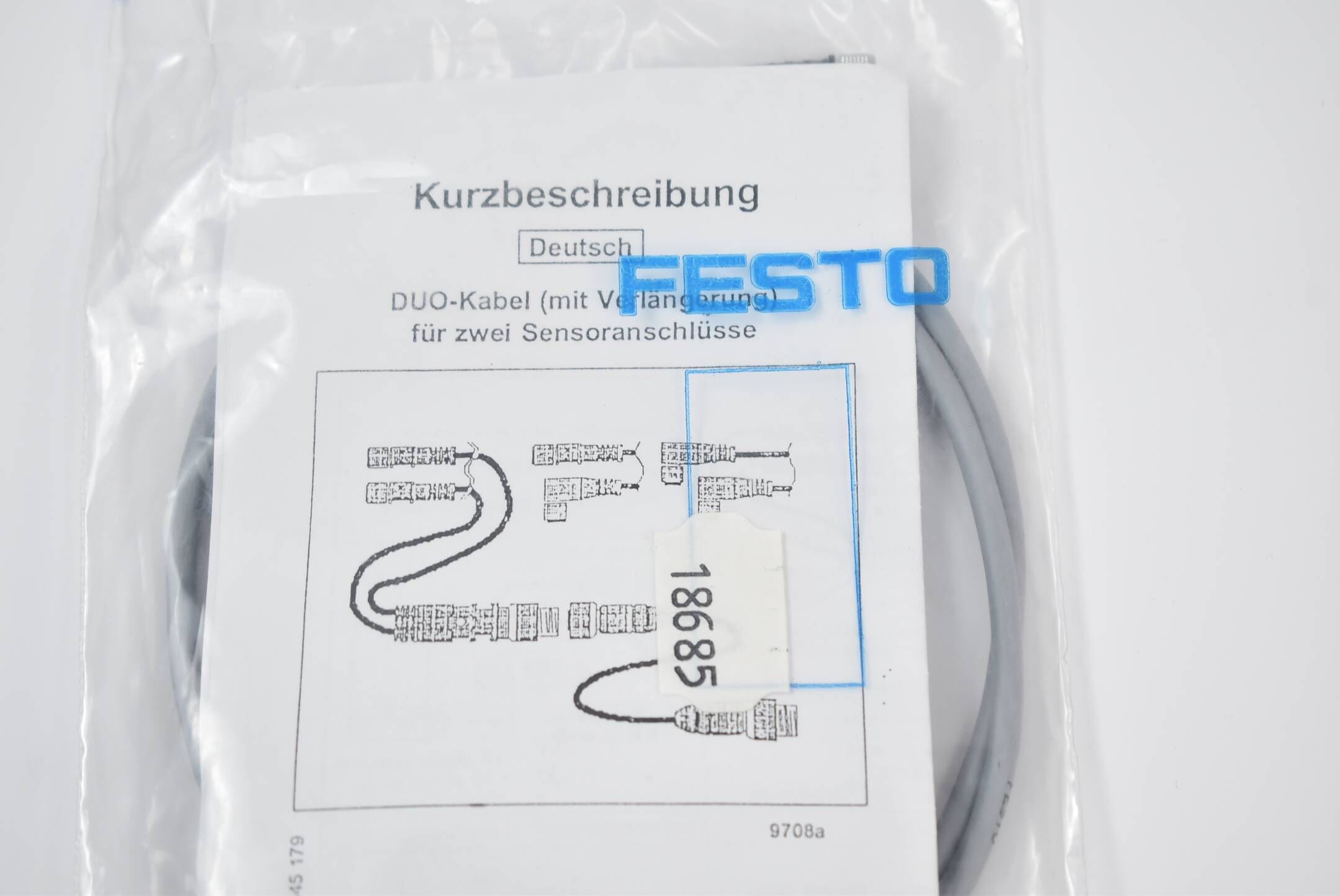 Festo Duo-Kabel mit Verlängerung für zwei Sensoranschlüsse 18685 ( 345 179 )