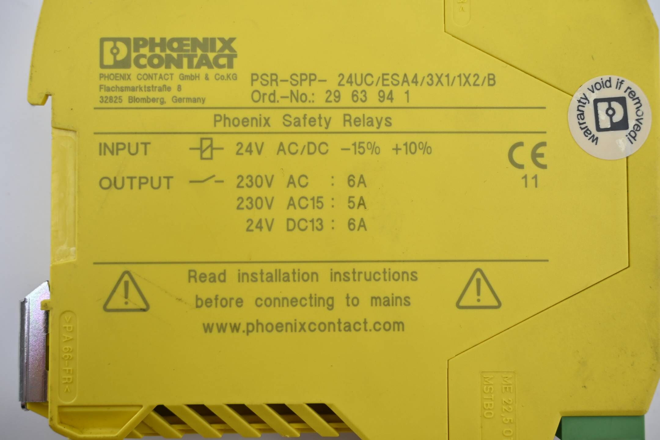Phoenix Contact Sicherheitsrelais PSR-SPP- 24UC/ESA4/3X1/1X2/B ( 2963941 )