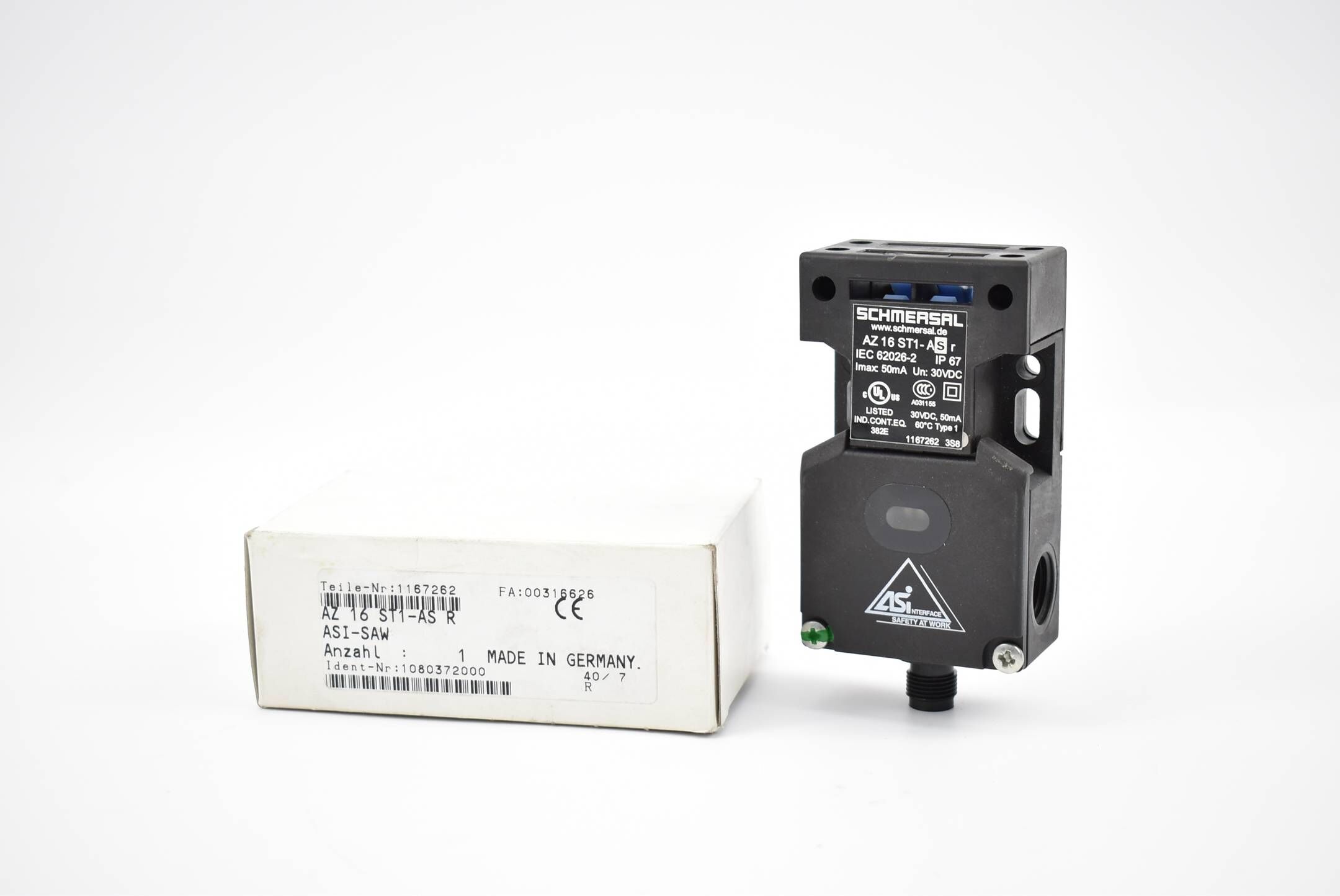 Schmersal Sicherheitsschalter AZ 16 ST1-AS R ( AZ16ST1-ASR )