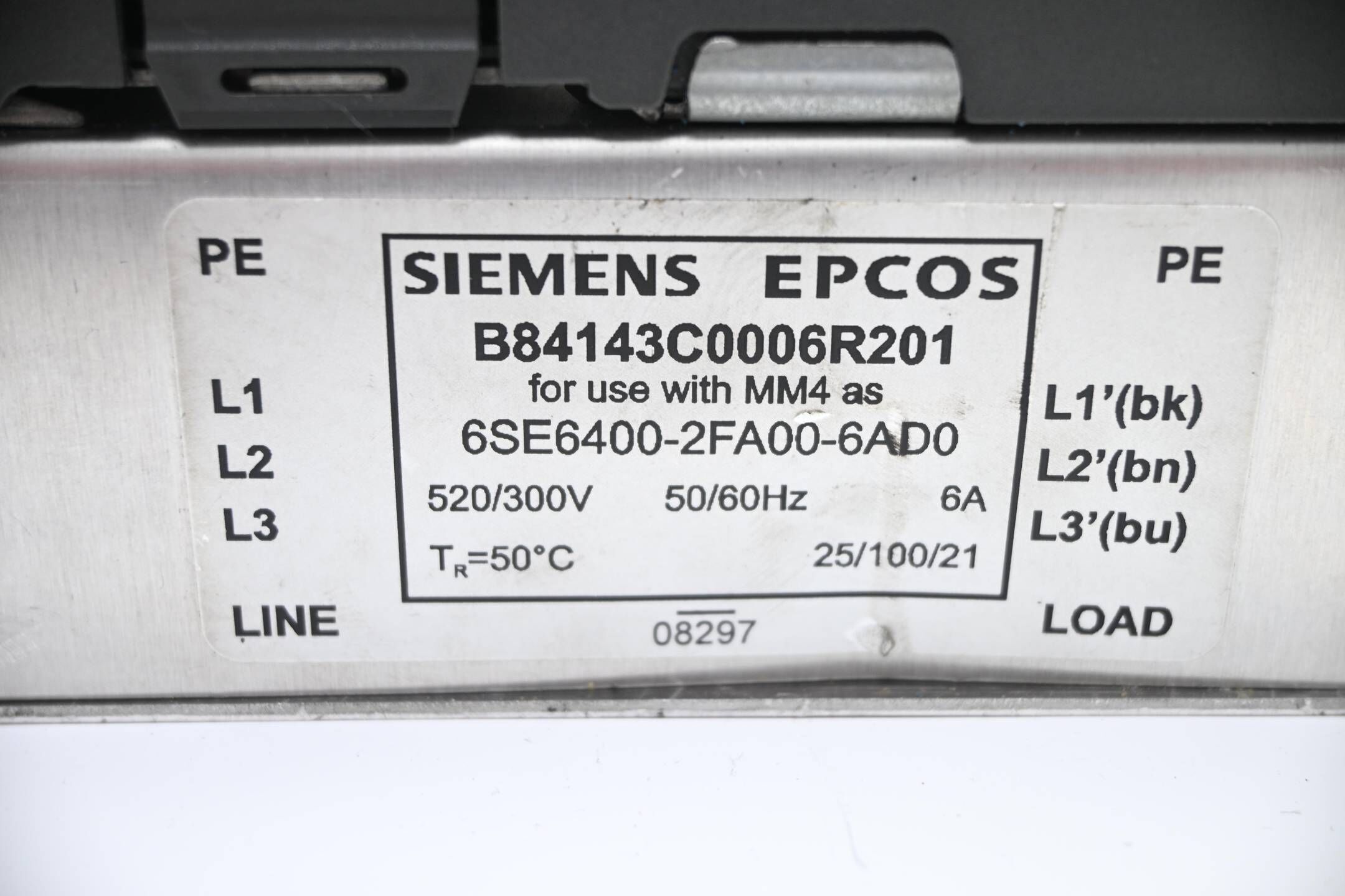 Siemens Micromaster 420 6SE6420-2UD17-5AA0 inkl. EMV-Filter 6SE6400-2FA00-6AD0