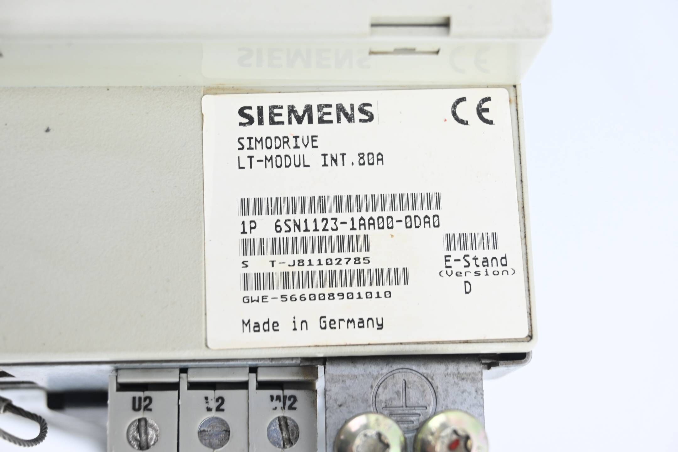 Siemens Simodrive LT-Modul Int. 80A 6SN1123-1AA00-0DA0 ( 6SN1 123-1AA00-0DA0 )
