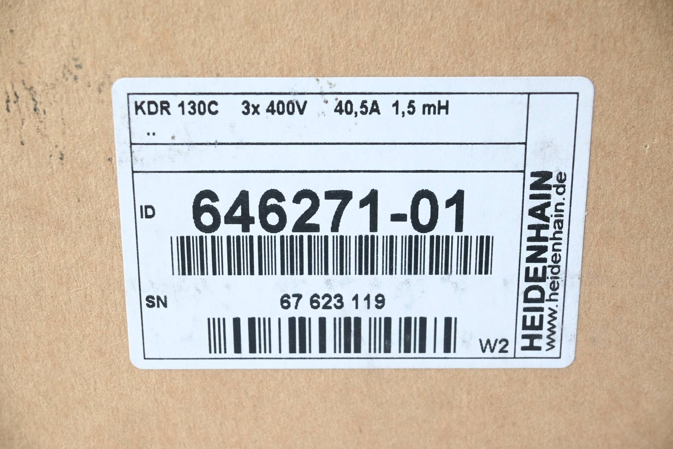 Heidenhain Kommutierungsdrossel KDR 130C ( 646271-01 ) Ver. W2