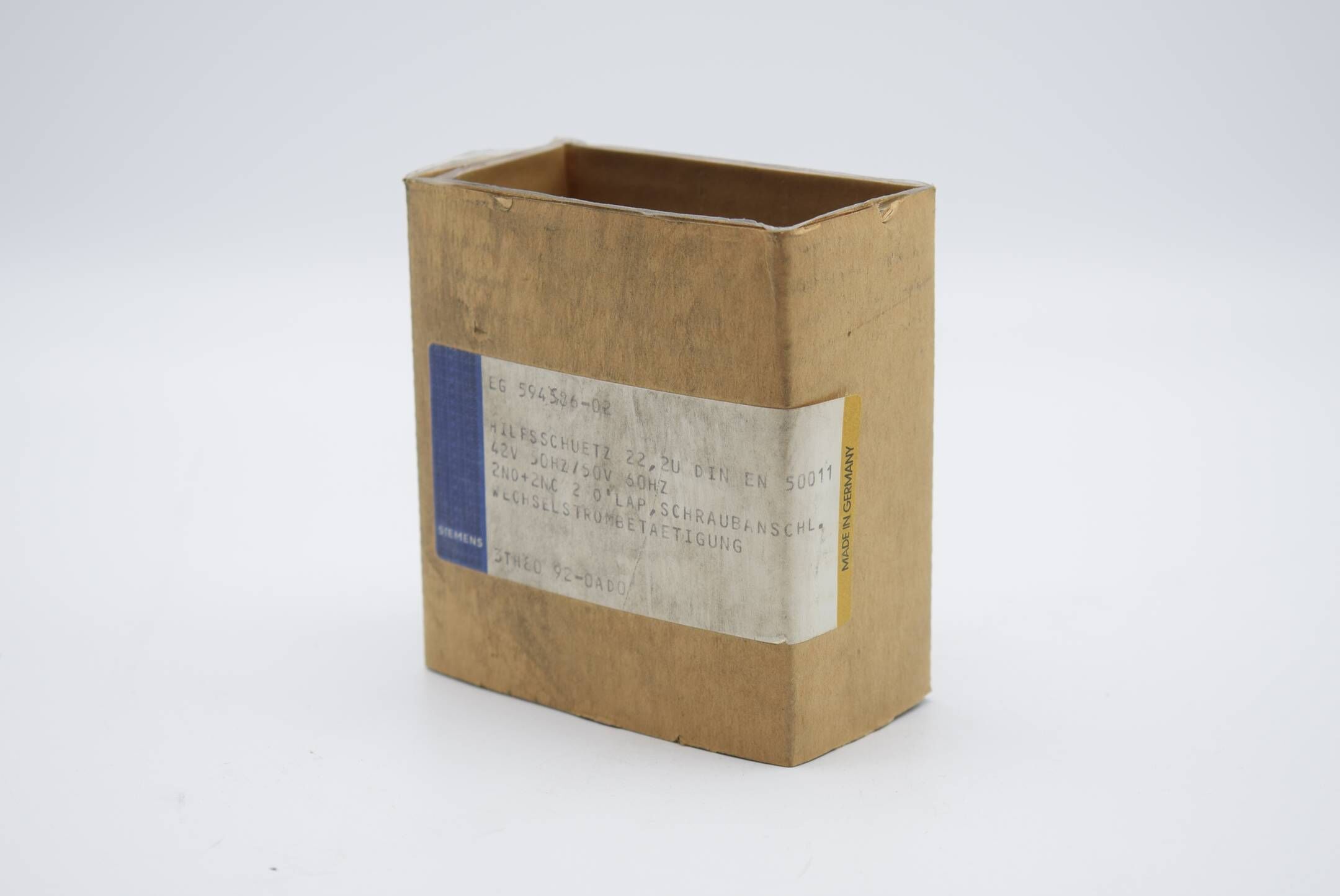 Siemens Hilfsschuetz 22 3TH80 92-0AD0 ( 3TH8092-0AD0 )