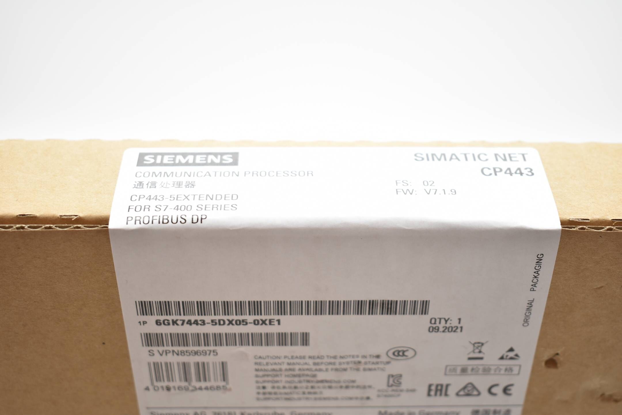 Siemens simatic NET CP443-5 6GK7443-5DX05-0XE1 ( 6GK7 443-5DX05-0XE1 ) E.02