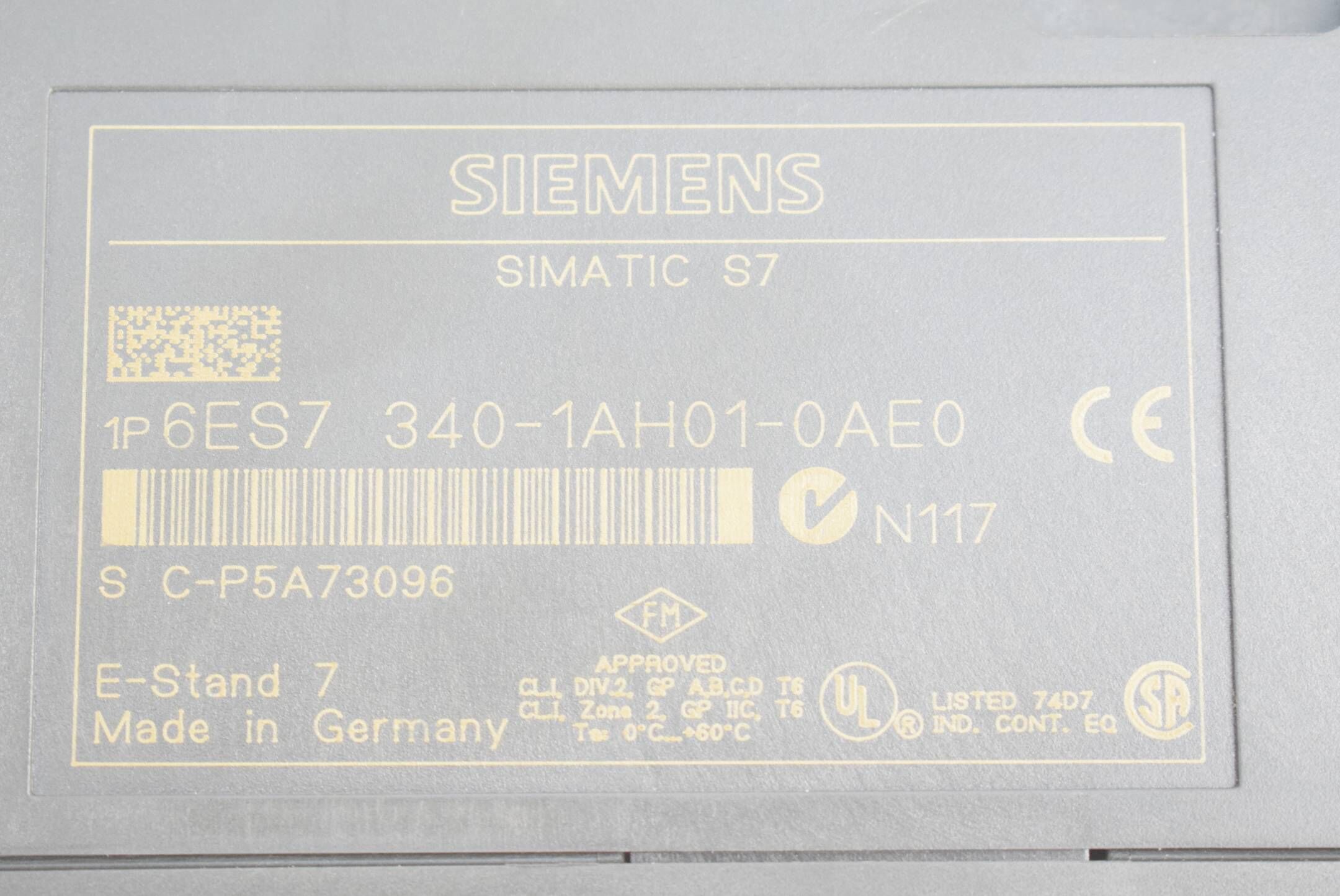 Siemens simatic S7-300 6ES7340-1AH01-0AE0 ( 6ES7 340-1AH01-0AE0 )