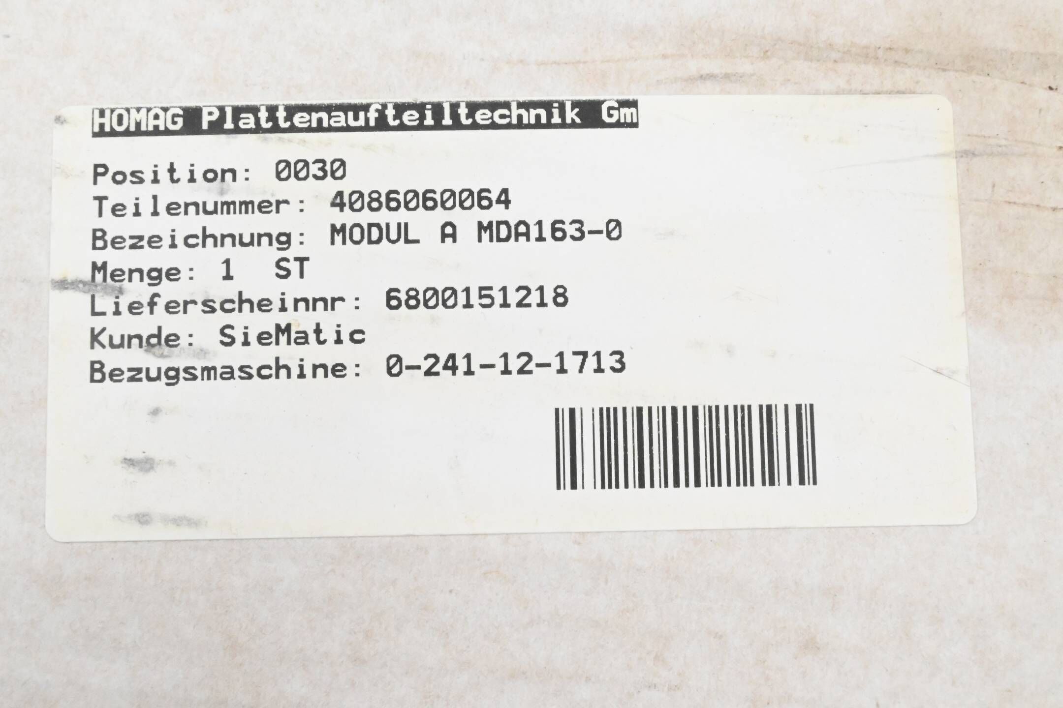 B&R A163 Einschubkarte Output Modul MDA 163-0 ( MDA163-0 ) Rev. C0