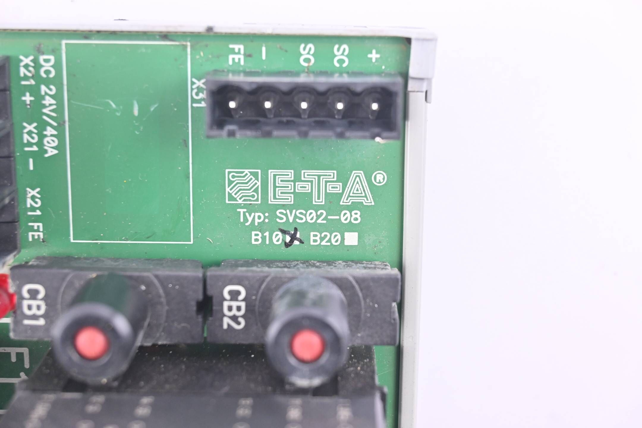 E-T-A ETA Stromverteilungssystem konfiguriert SVS02-08 inkl. ESX10 + SB-S11