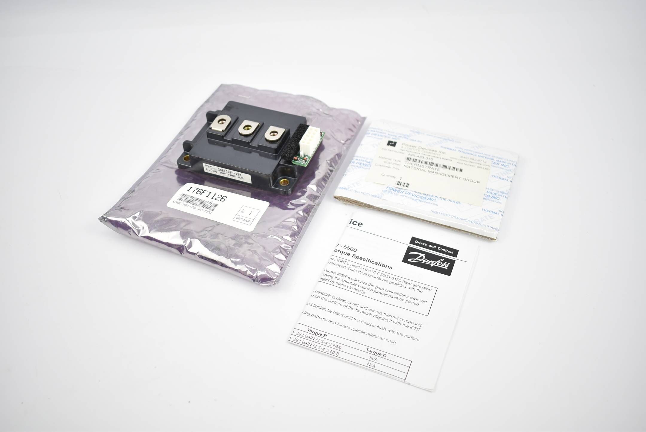 Danfoss Fuji IGBT-Modul für VLT 5100 2MBI300N-120 ( 176F1126 )