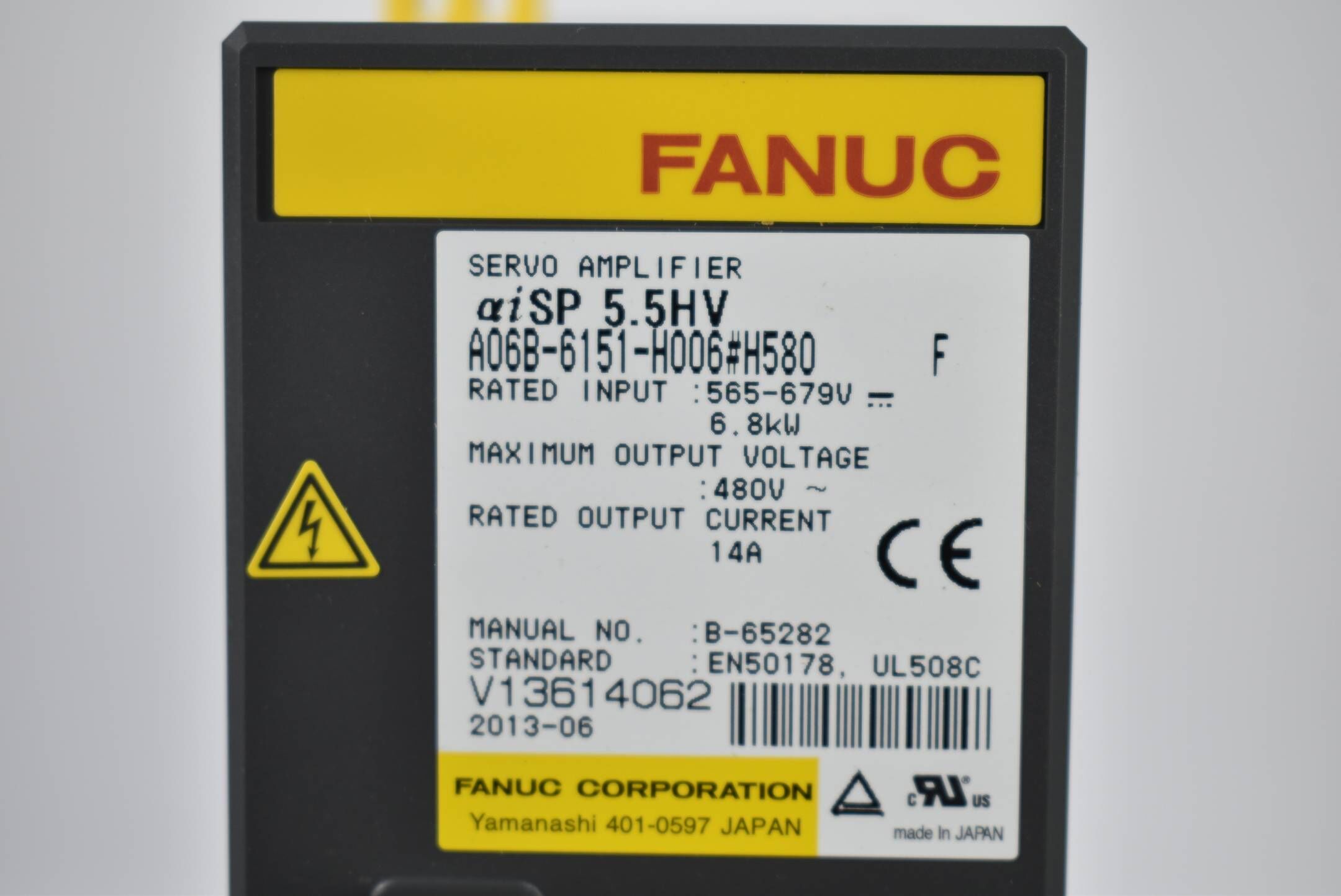 Fanuc Servo Amplifier A06B-6151-H006#H580