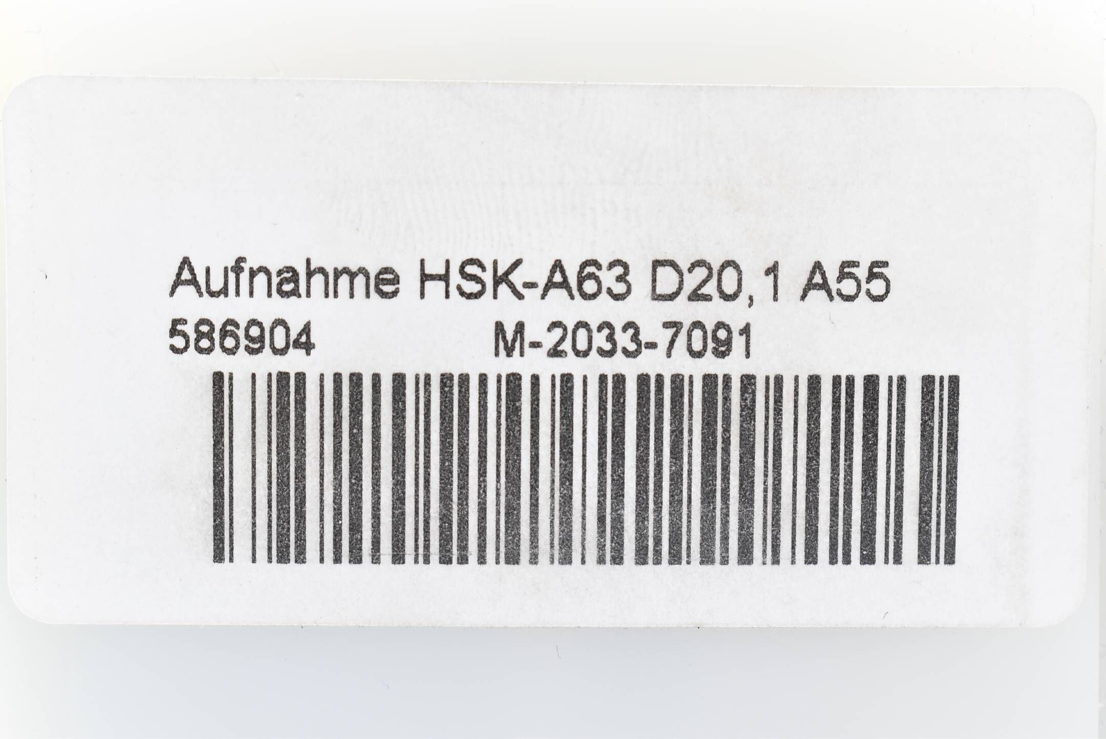 Renishaw HSK-A63 D20, 1 A55 Schaftwerkzeughalter M-2033-7091