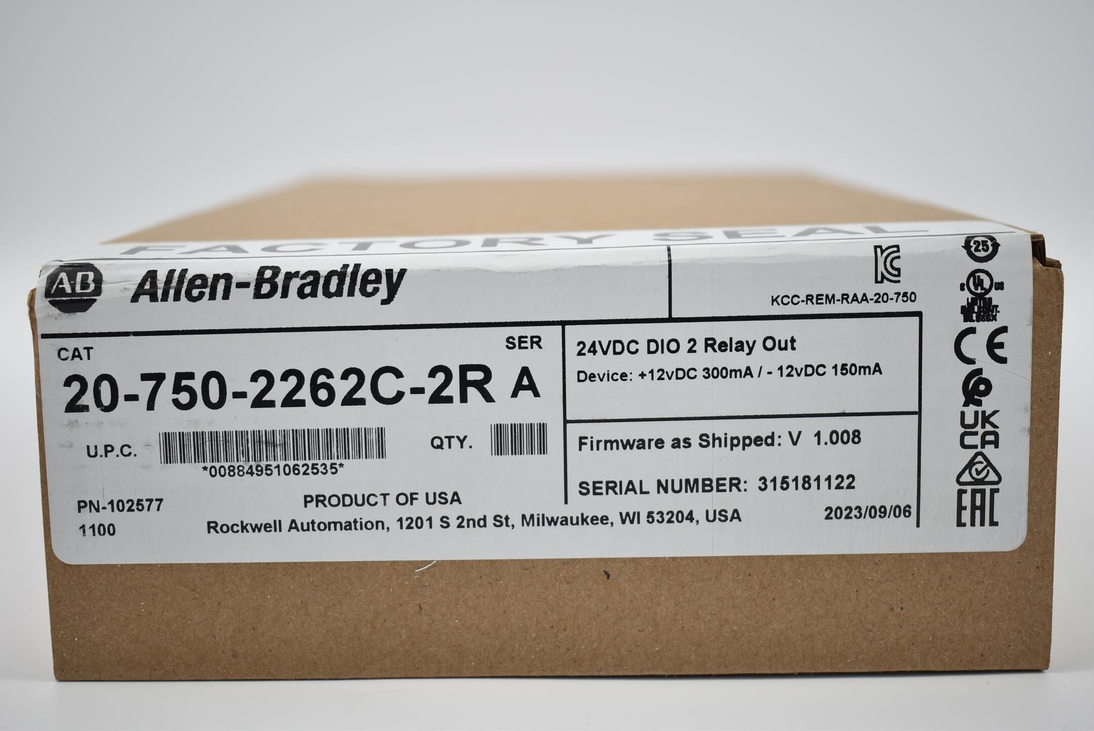 Allen-Bradley Karte 20-750-2262C-2R ( 102577 )