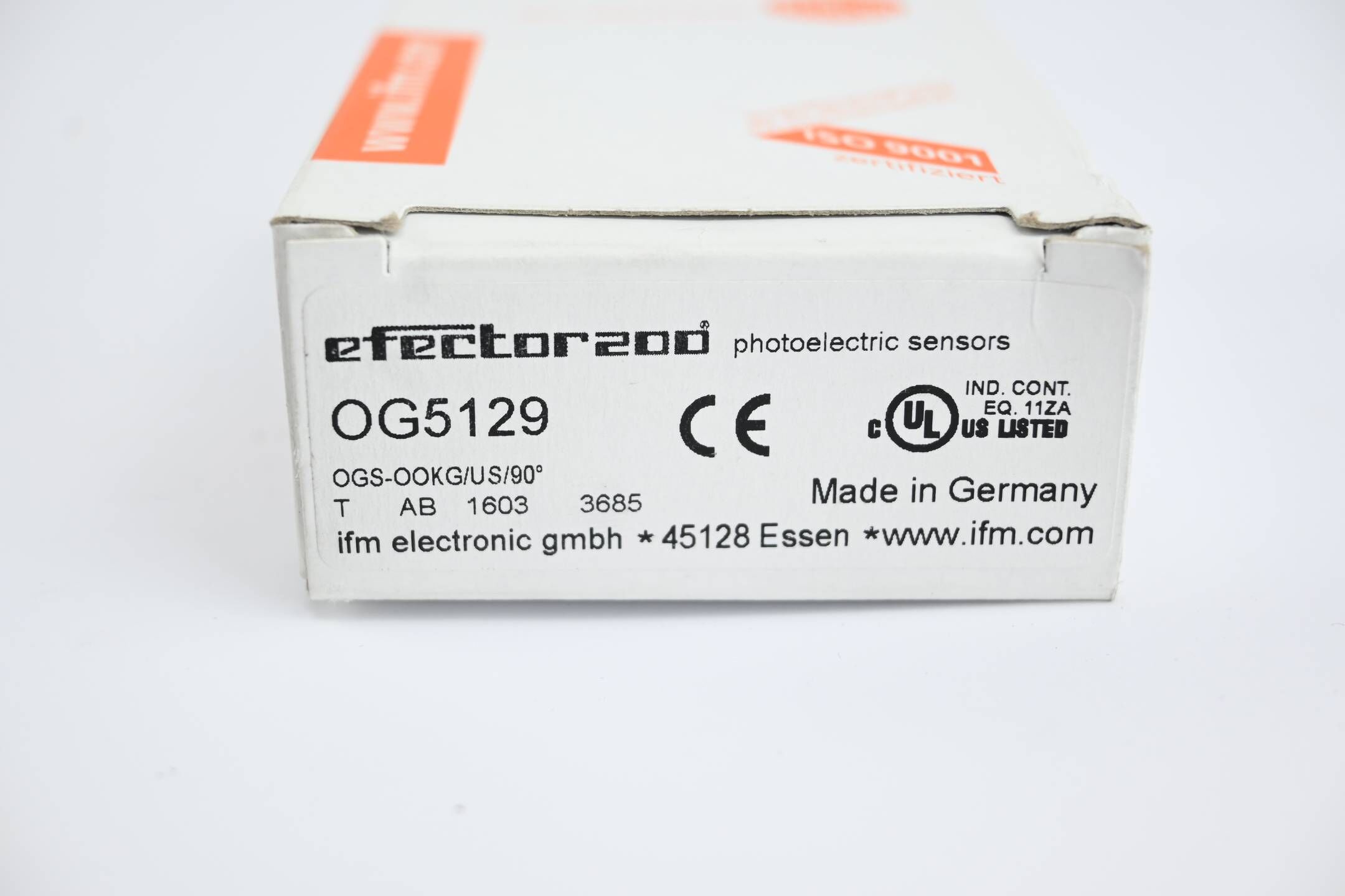 Ifm Electronic Einweglichtschranke Sender OG5129 ( OGS-OOKG/US/90° )