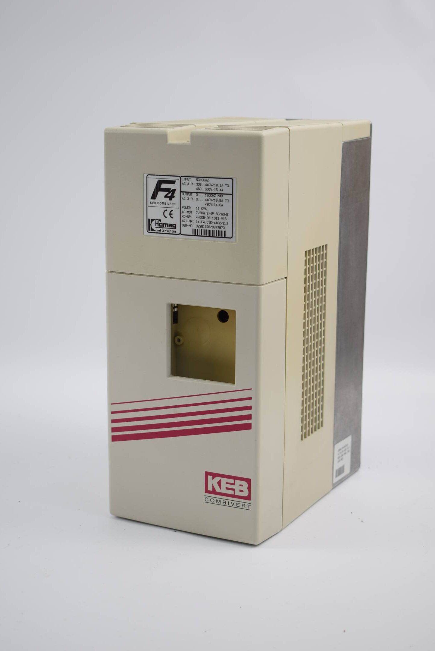 KEB Combivert Inverter 7,5kW 50-60Hz 3Ph 440V/16,5A 11KVA ( 14.F4.C1E-4A02/2.2 )