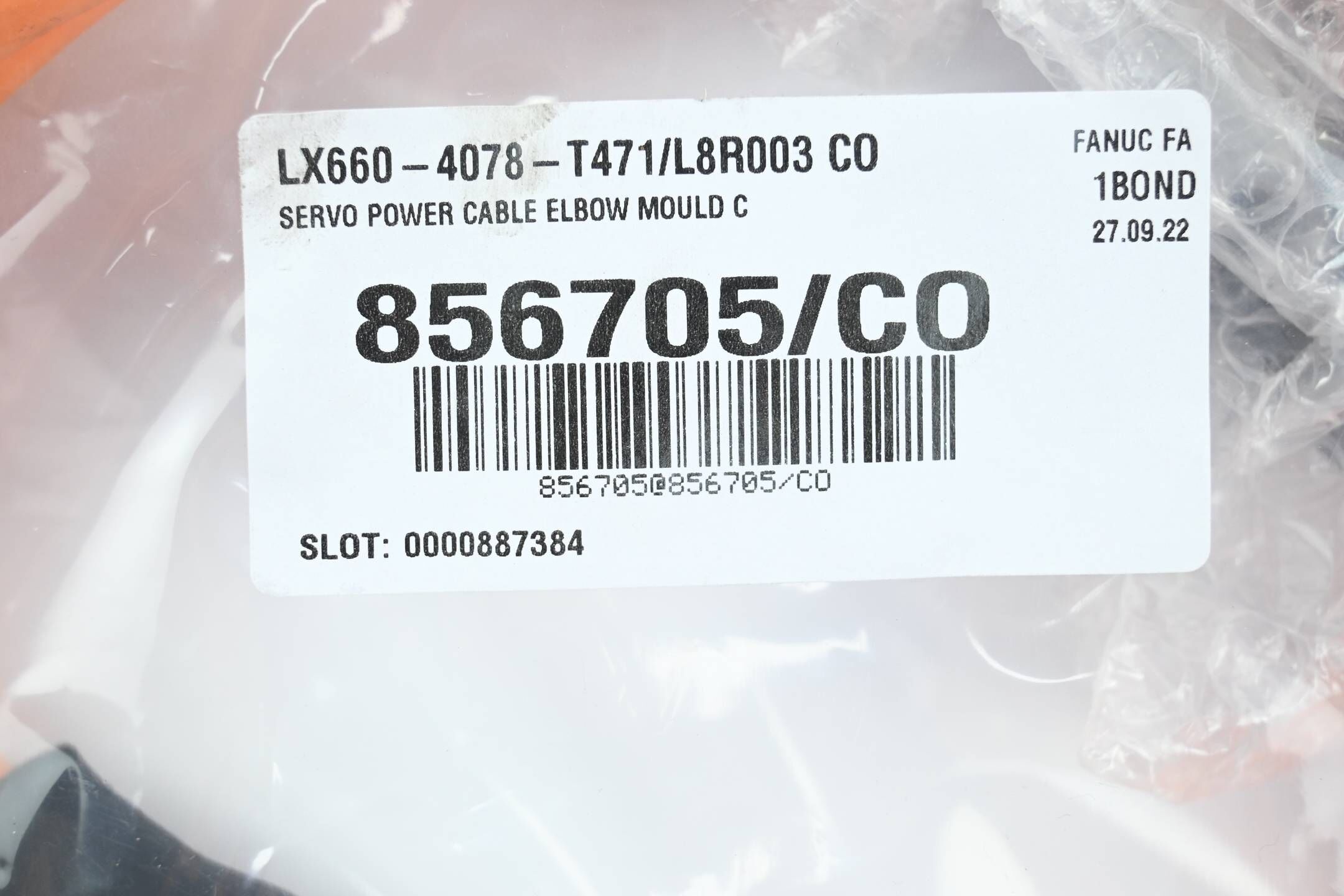 Fanuc Servo Power Kabel Elbow Mould C LX660-4078-T471/L8R003 CO ( 856705/CO )