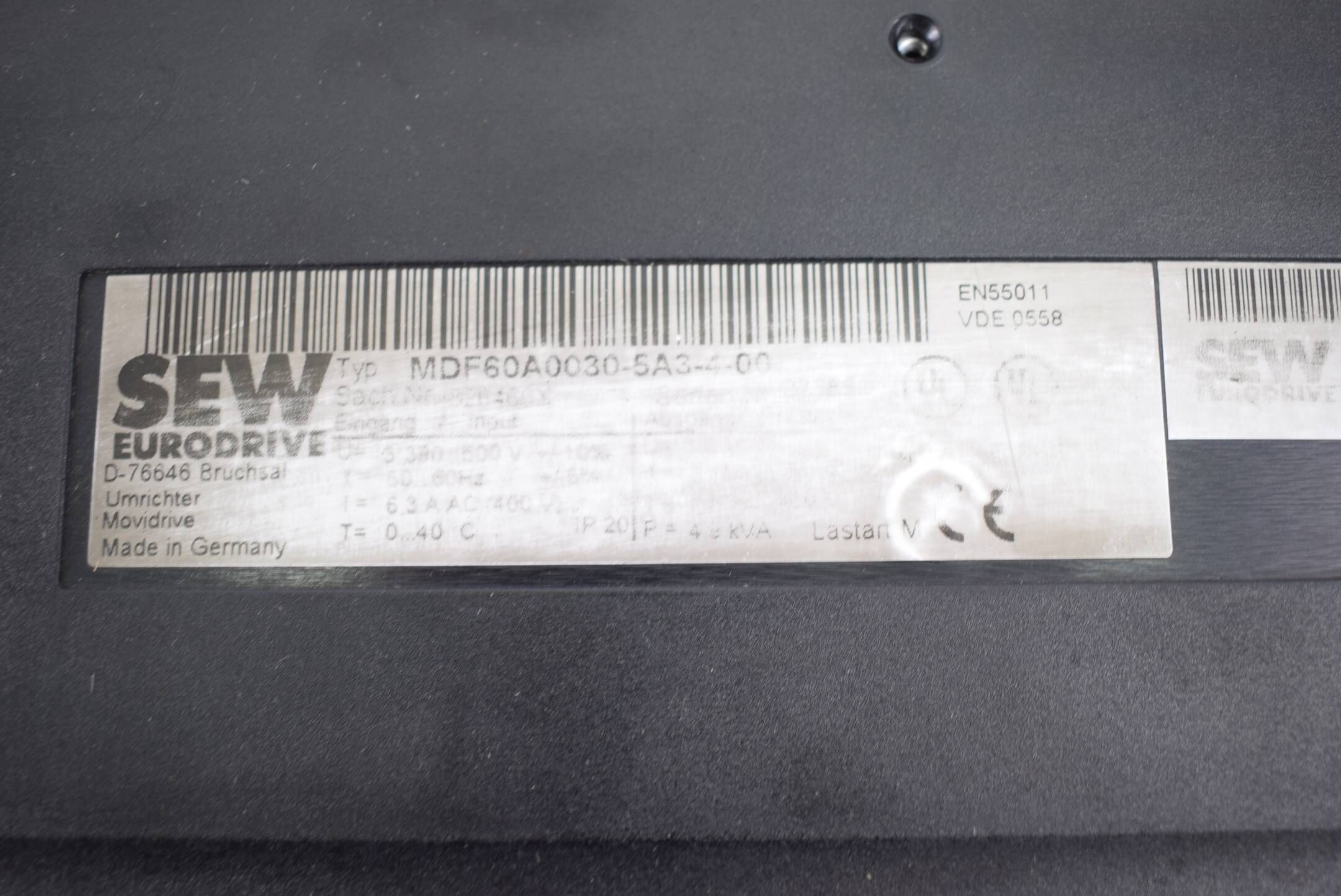 DEFEKT SEW Eurodrive MDF60A0030-5A3-4-00 inkl. Leistungsteil