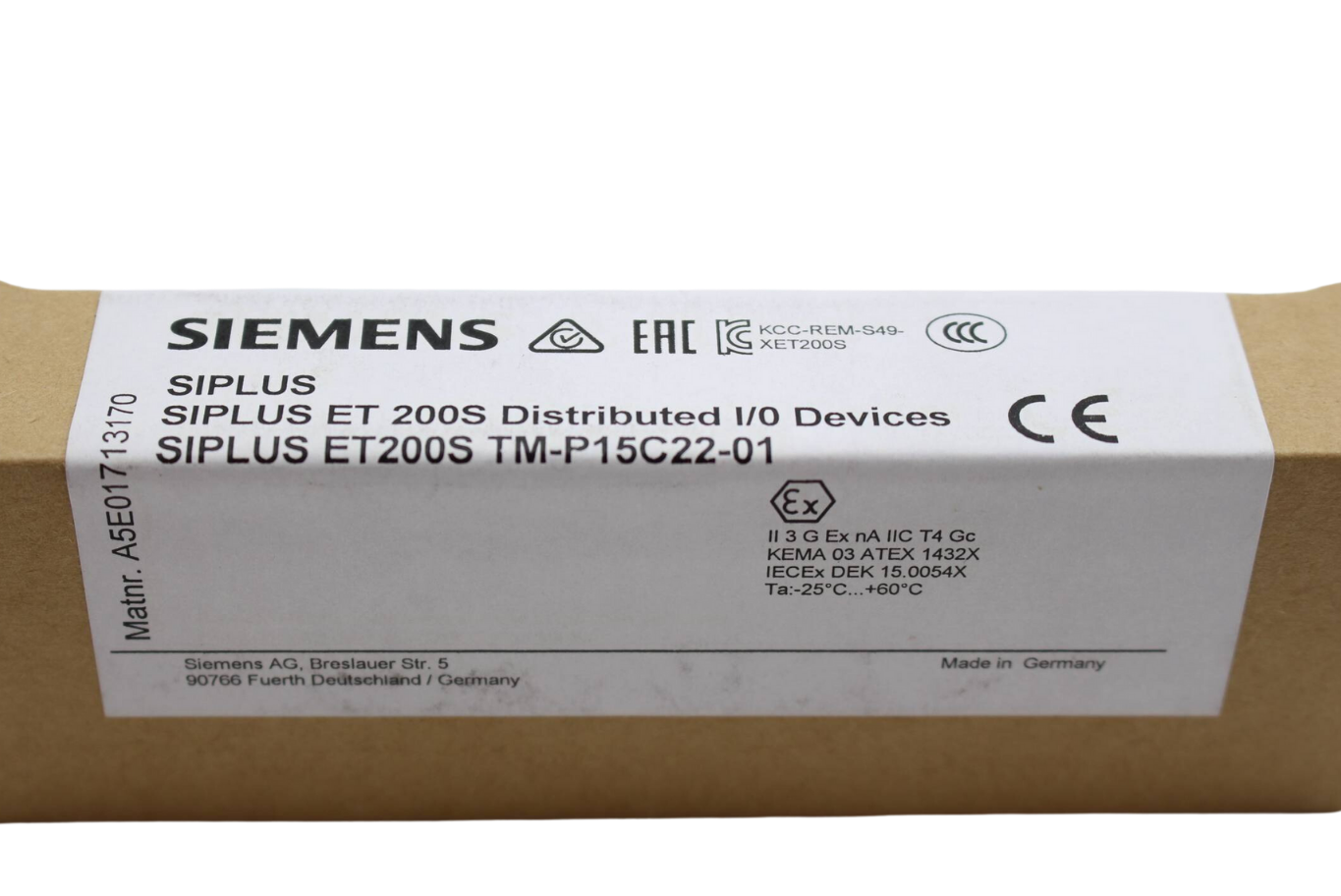 Siemens siplus ET 200S TM-P15C22-01 6AG1193-4CE10-2AA0 ( 6AG1 193-4CE10-2AA0 )