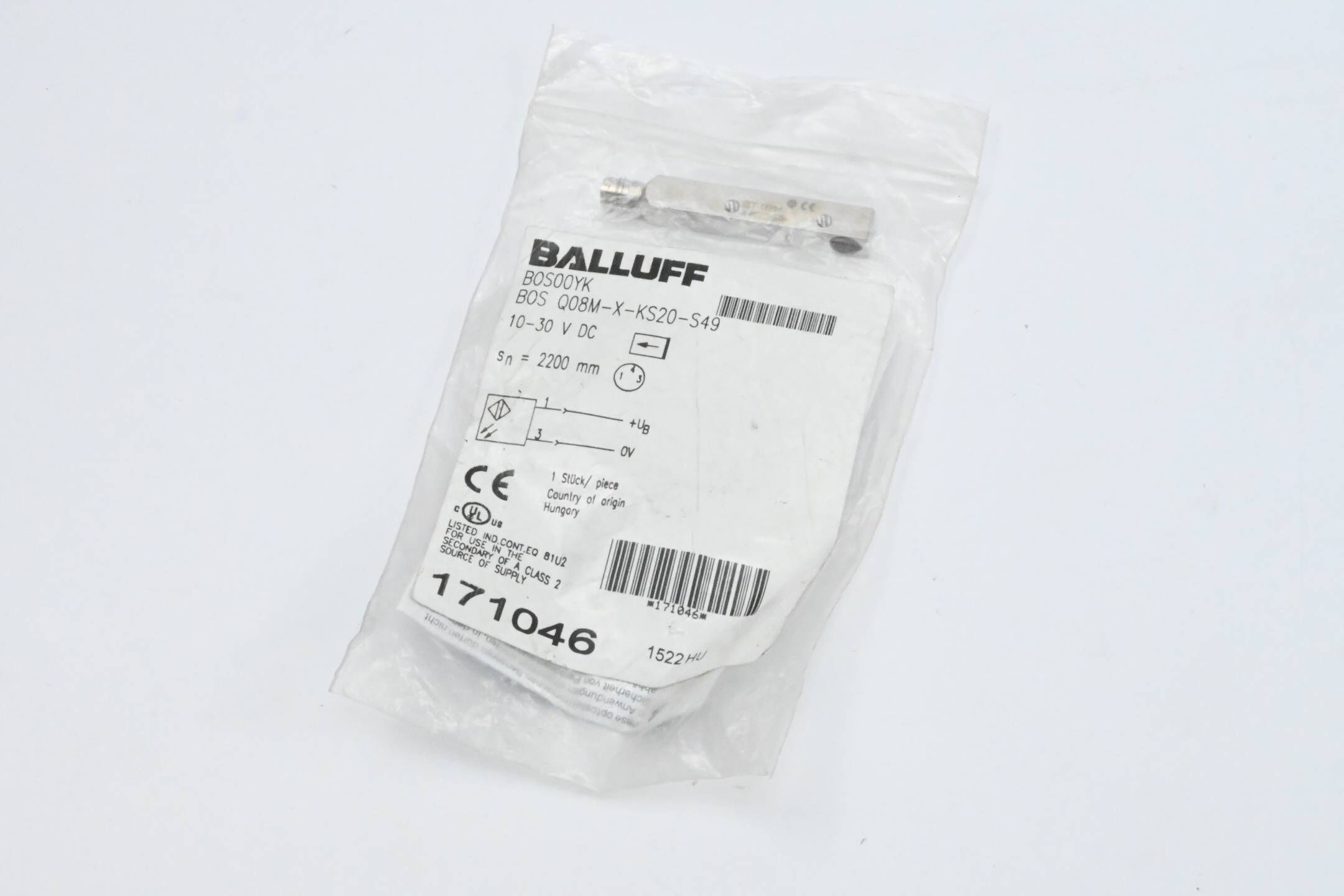 Balluff Einweglichtschranke BOS00YK ( BOS Q08M-X-KS20-S49 )