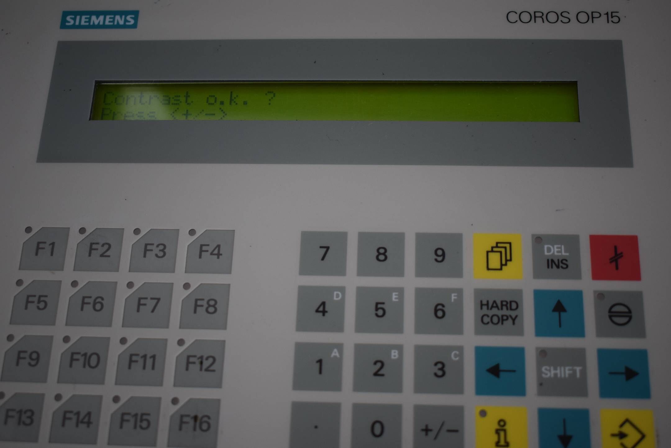 Siemens OP15/A Operator Panel 2 Line Display 6AV3515-1EB01 ( 6AV3 515-1EB01 ) 