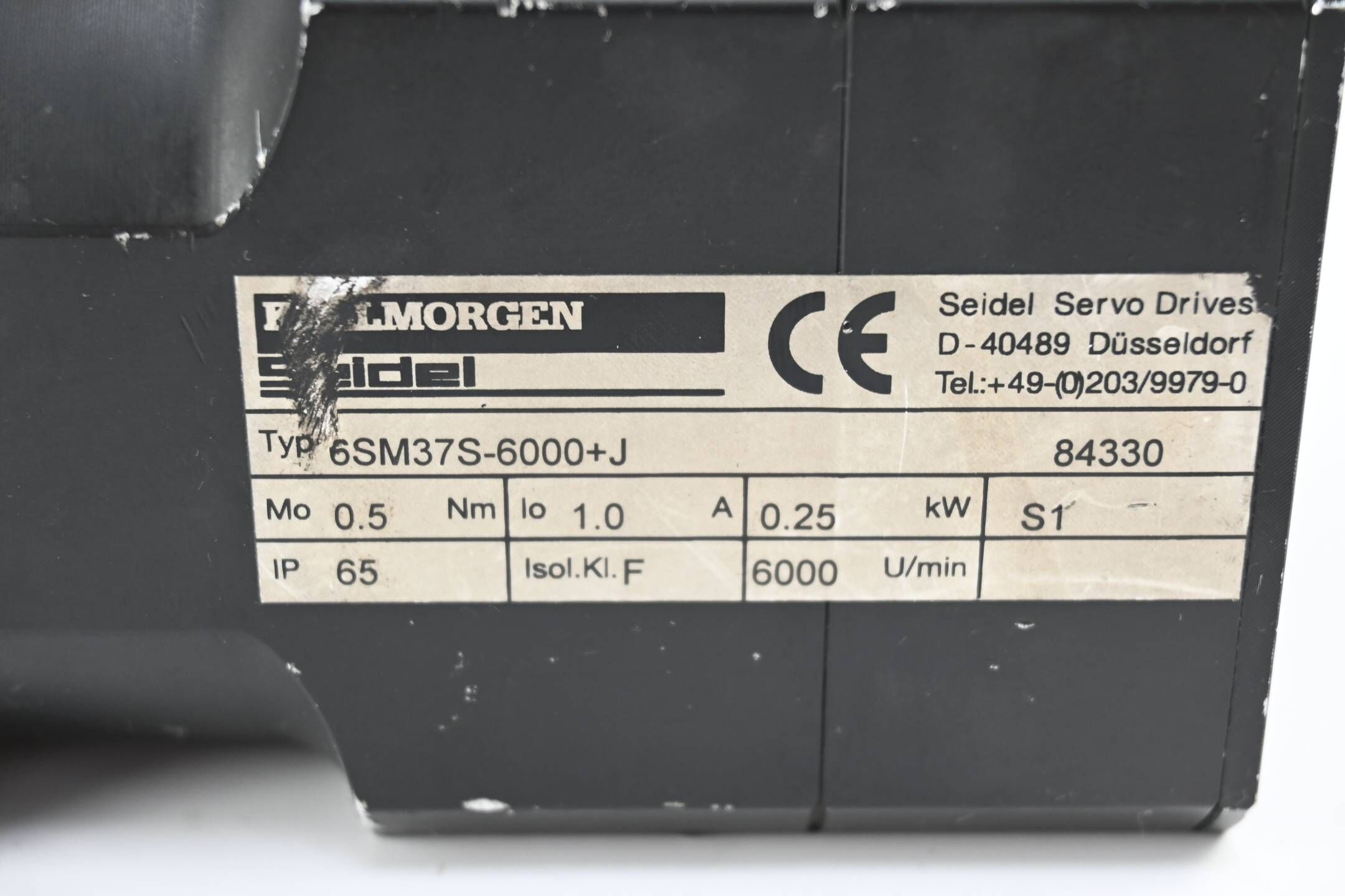 Kollmorgen Seidel Servomotor 6SM37S-6000+J ( 84330 )