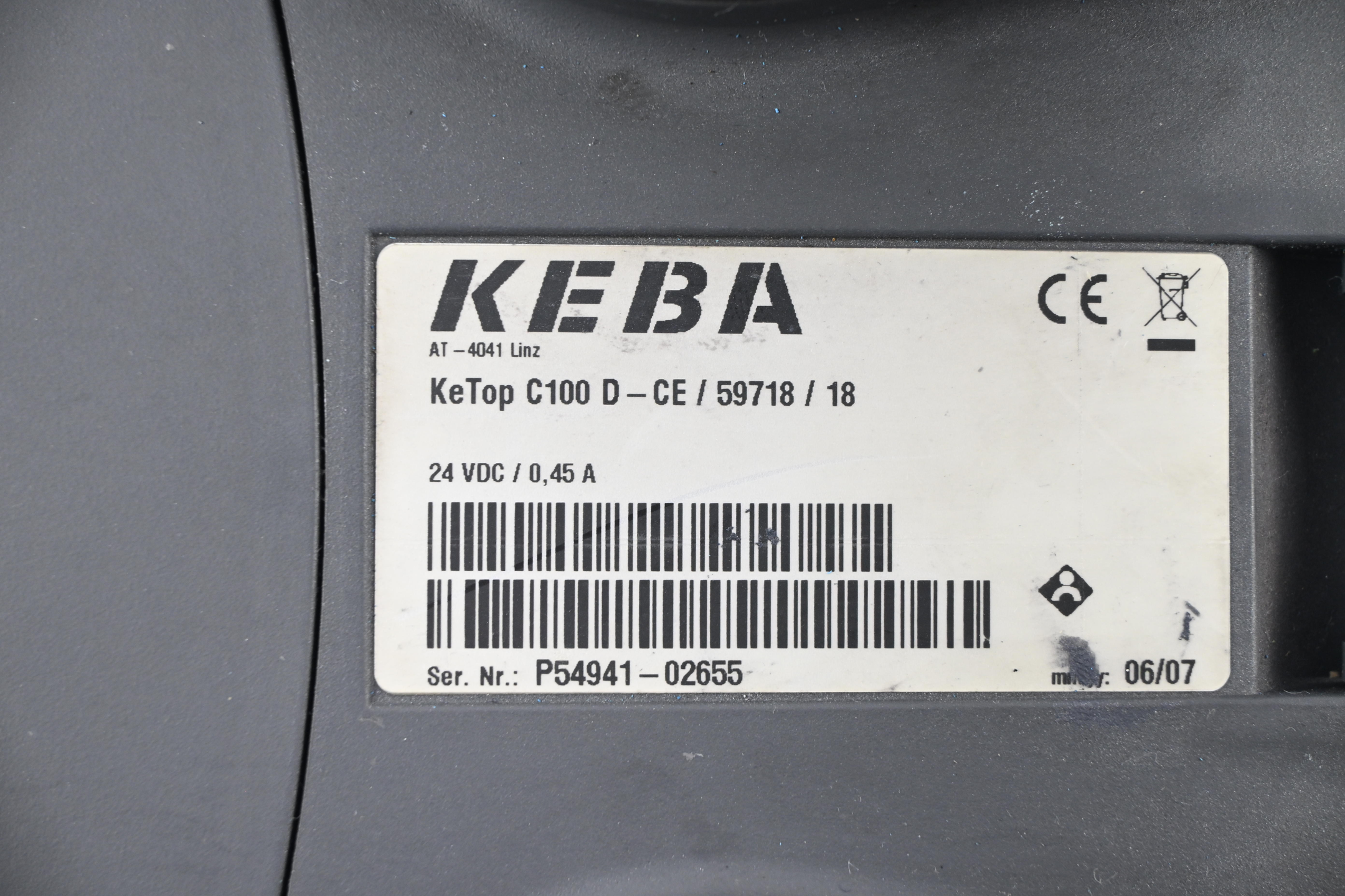 KEBA Bedienpanel KeTop C100 D-CE/59718/18
