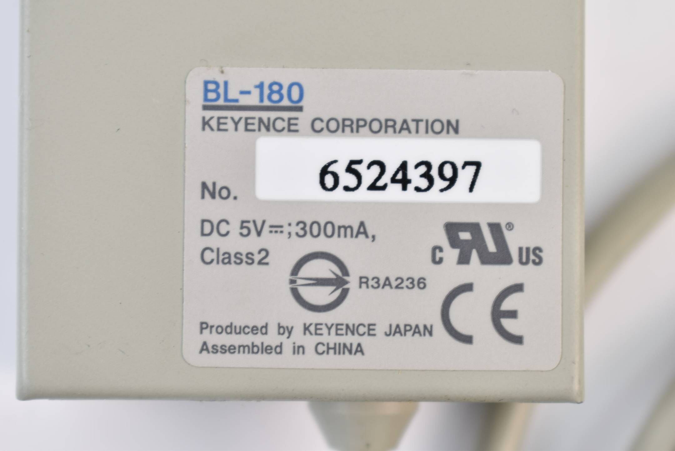 Keyence Barcodescanner Class2 DC 5V 300mA BL-180