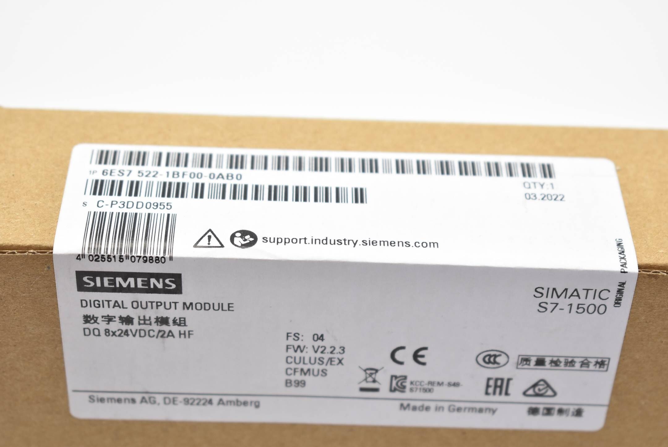 Siemens simatic S7-1500 6ES7 522-1BF00-0AB0 ( 6ES7522-1BF00-0AB0 )