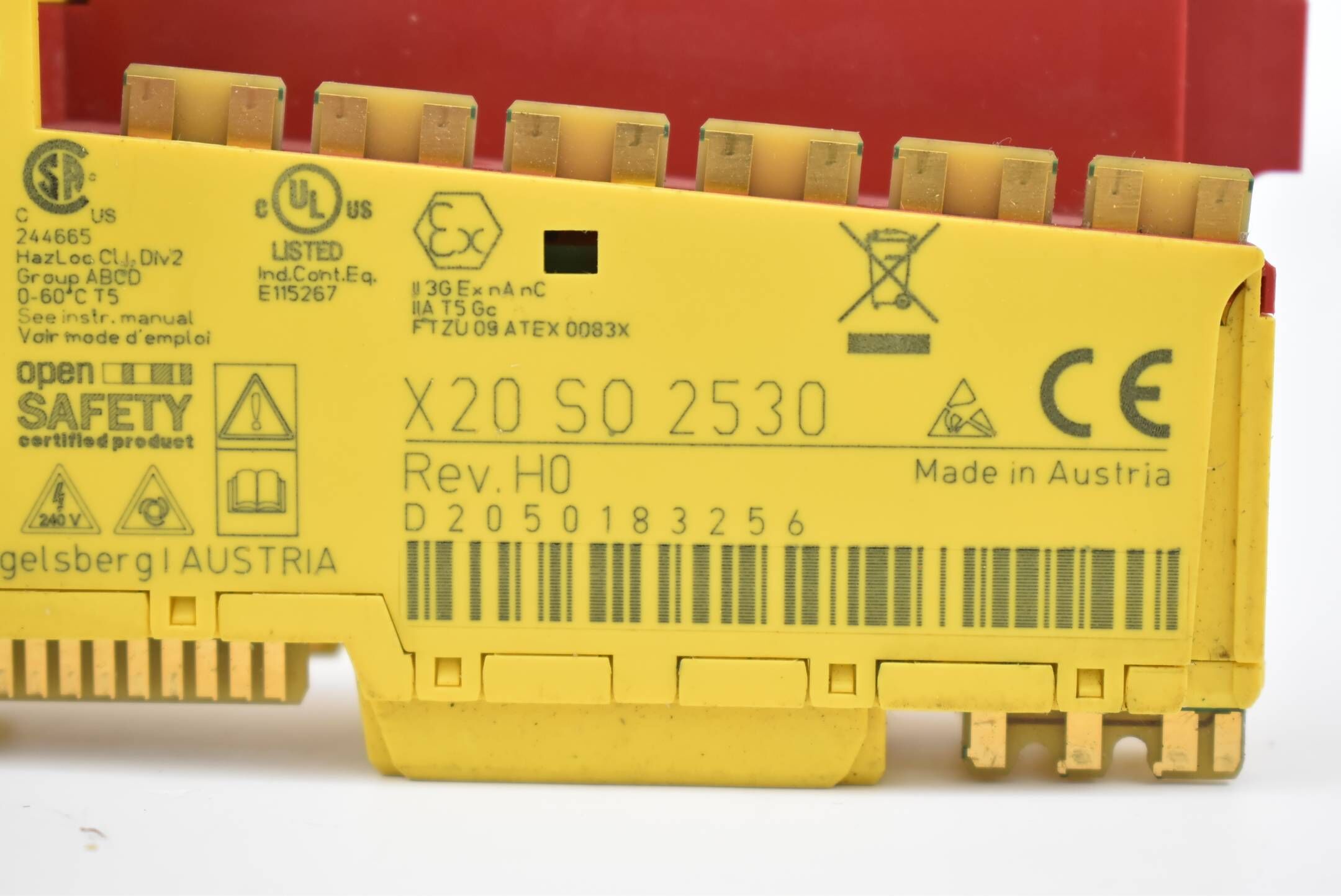 B&R Automation digitales Ausgangsmodul X20 SO 2530 ( X20SO2530 ) Rev. H0