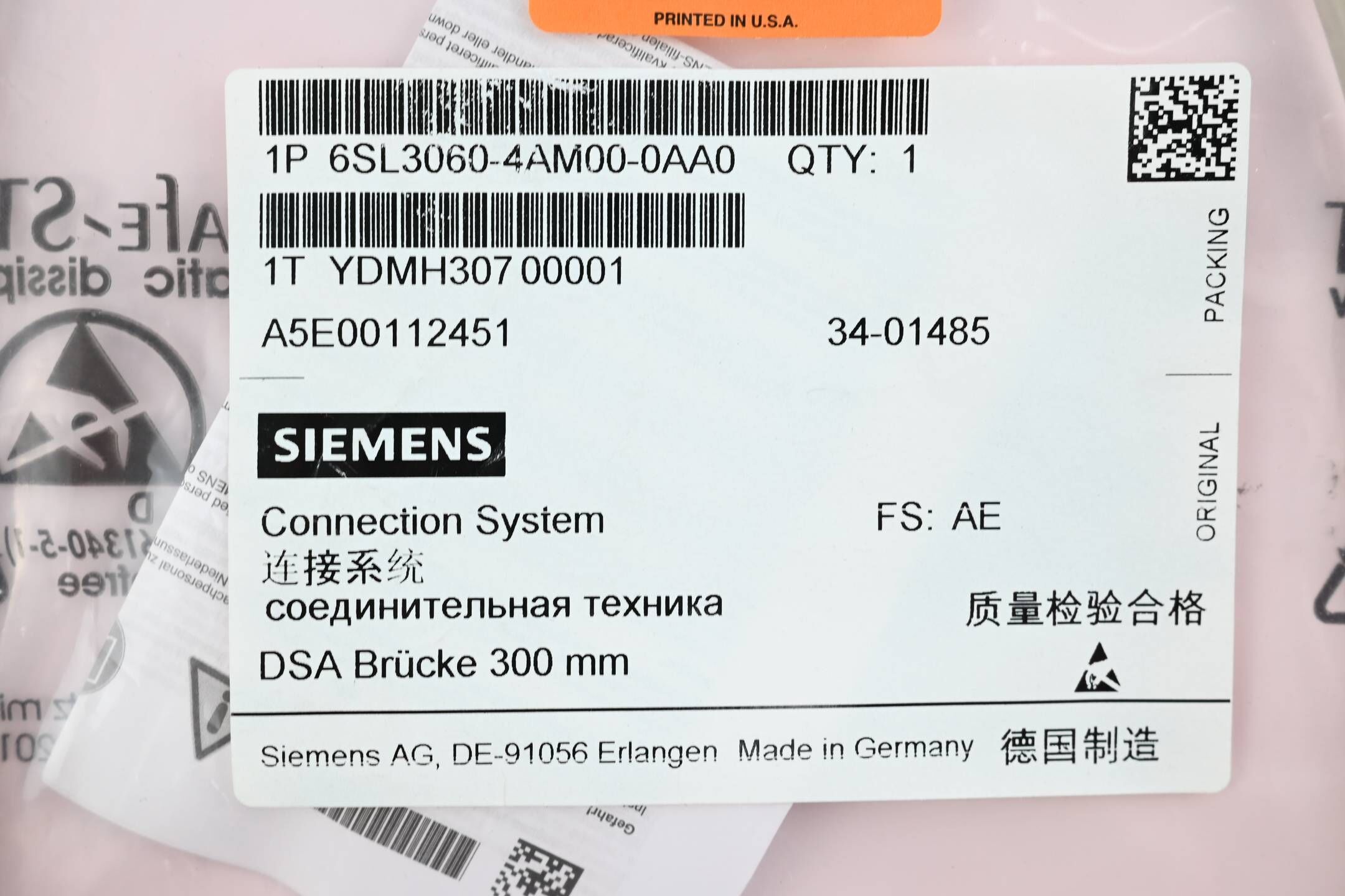 Siemens Sinamics Drive-CLiQ Leitung 6SL3060-4AM00-0AA0 ( 6SL3 060-4AM00-0AA0 )