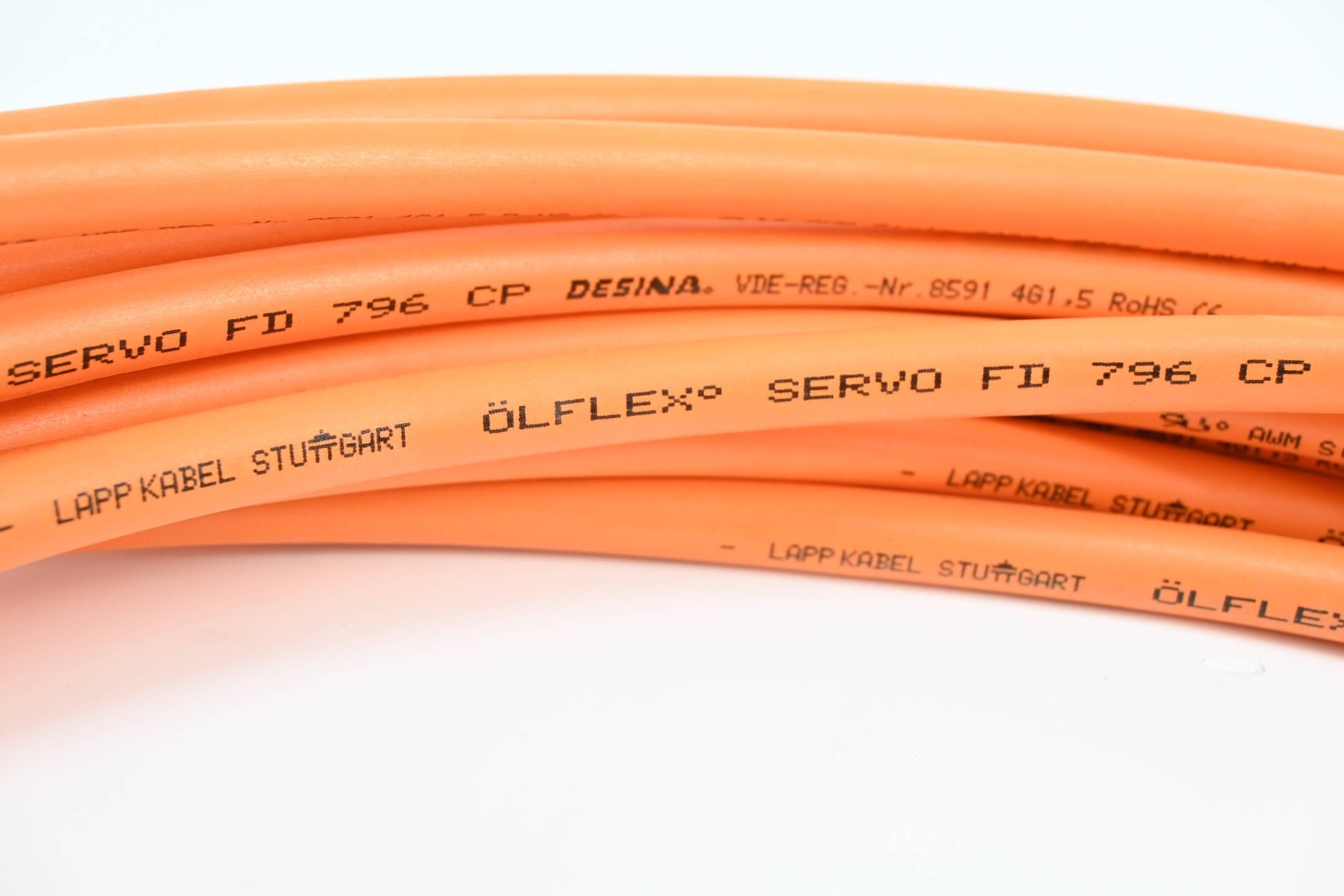 Lapp Kabel Ölflex Servo FD 796 CP inkl. Leistungsstecker S120 6SL3162-2MA00-0AA0