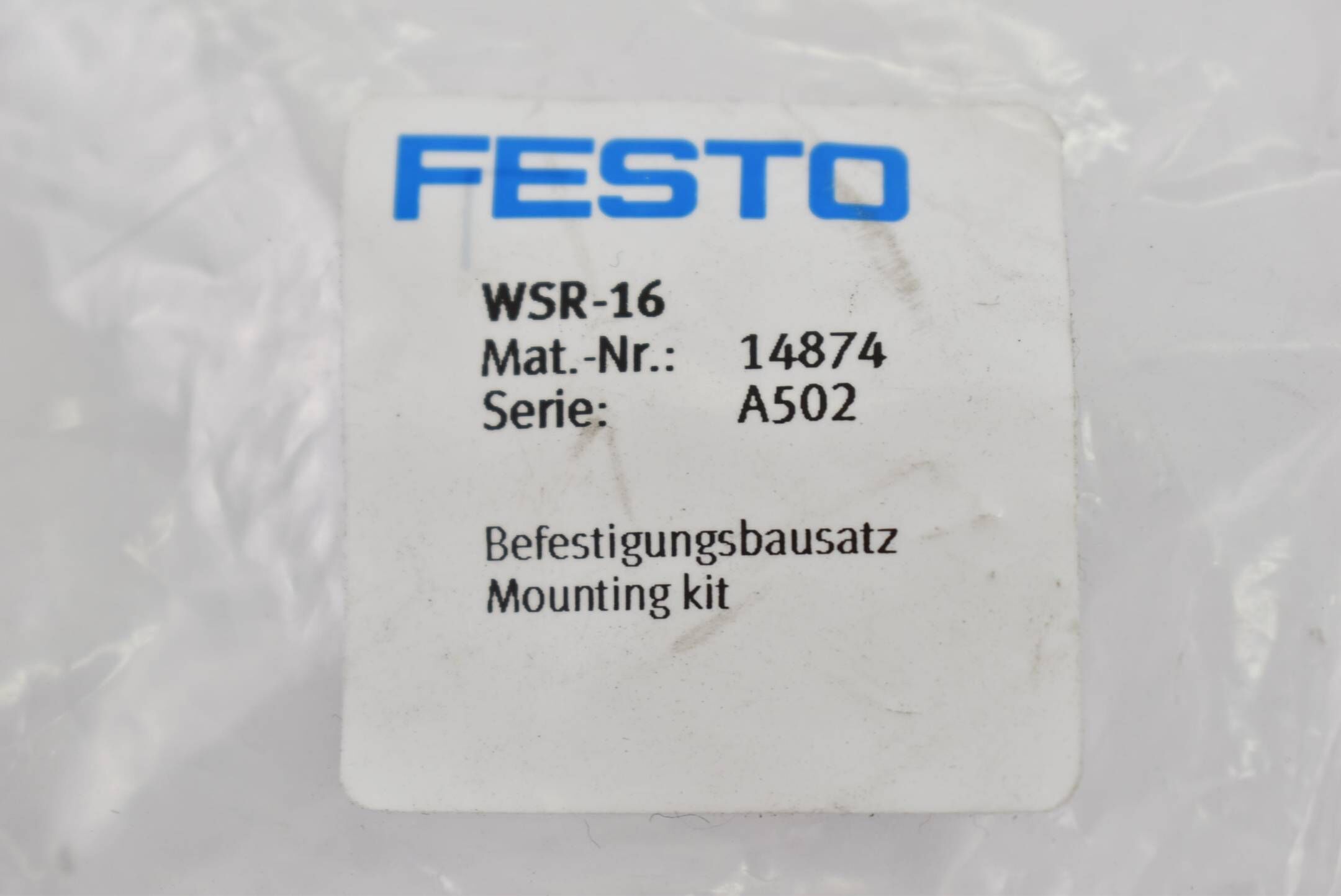Festo Befestigungsbausatz WSR-16 ( 14874 )