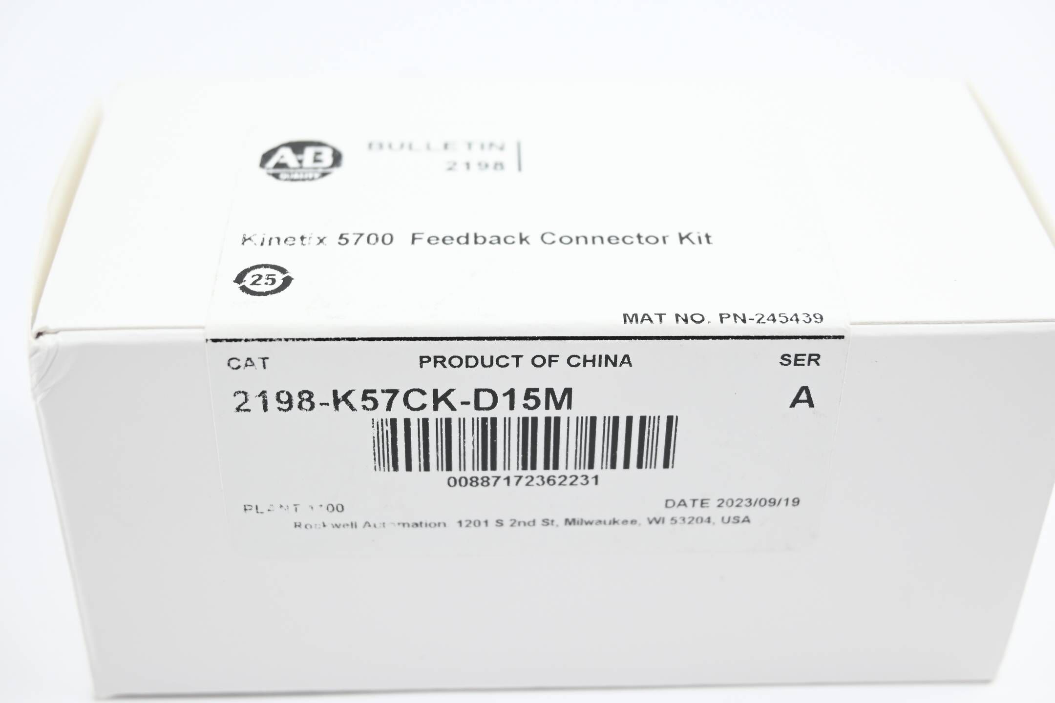 Allen Bradley Kinetix 5700 Feedback Connector Kit 2198-K57CK-D15M