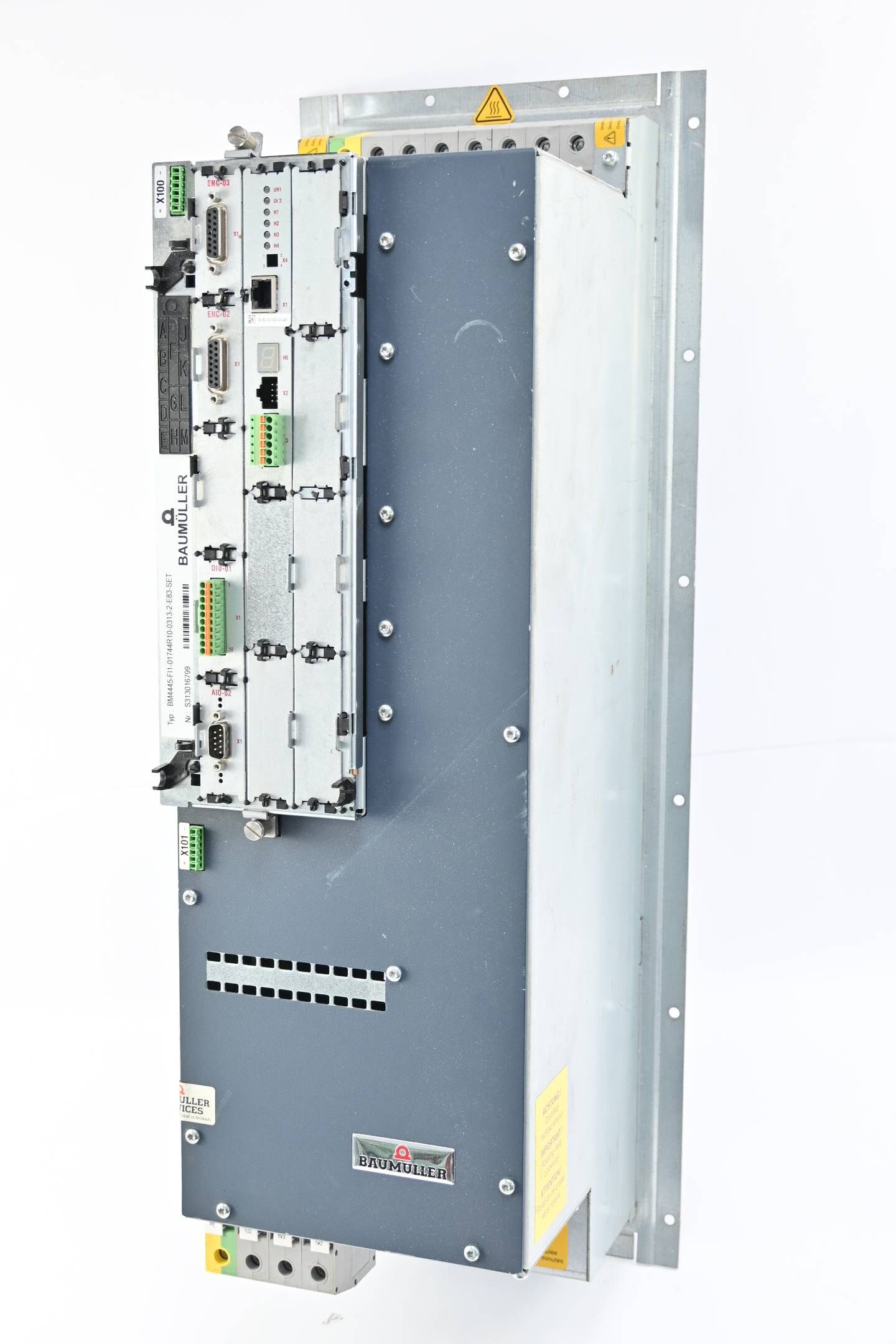 Baumüller Einbau-Einzelleistungseinheit BM4445-FI1-0174R10-S01-0313-2-E83-SET