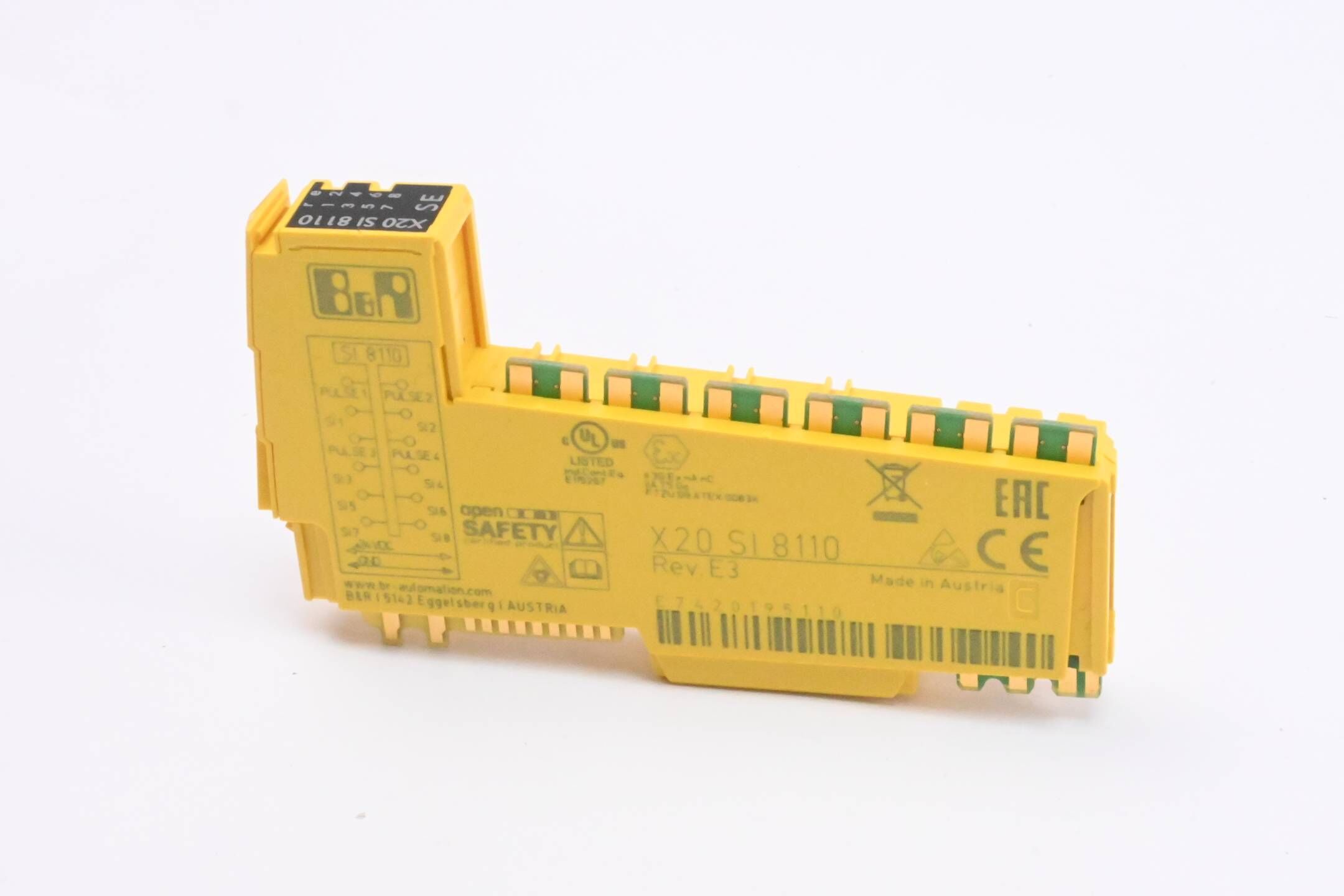B&R automation sicheres digitales Eingangsmodul X20SI8110 ( X20 SI 8110 ) Rev.E3