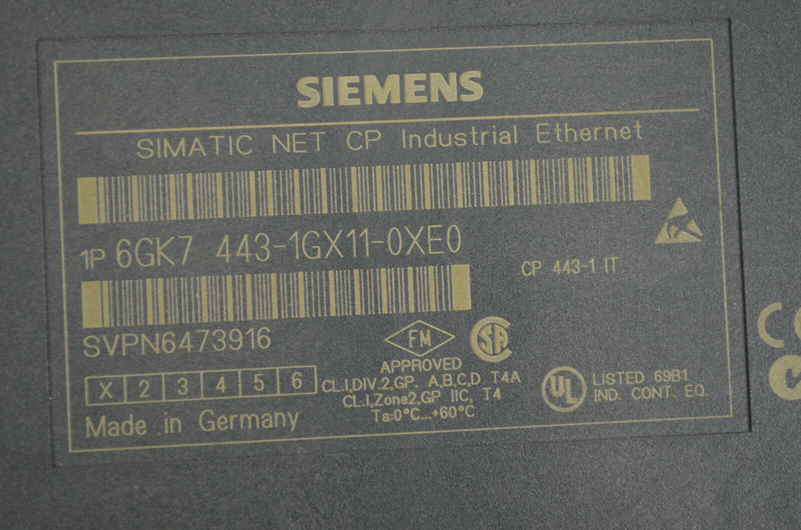 Siemens simatic Net CP 443-1 IT 6GK7 443-1GX11-0XE0 ( 6GK7443-1GX11-0XE0 ) E1