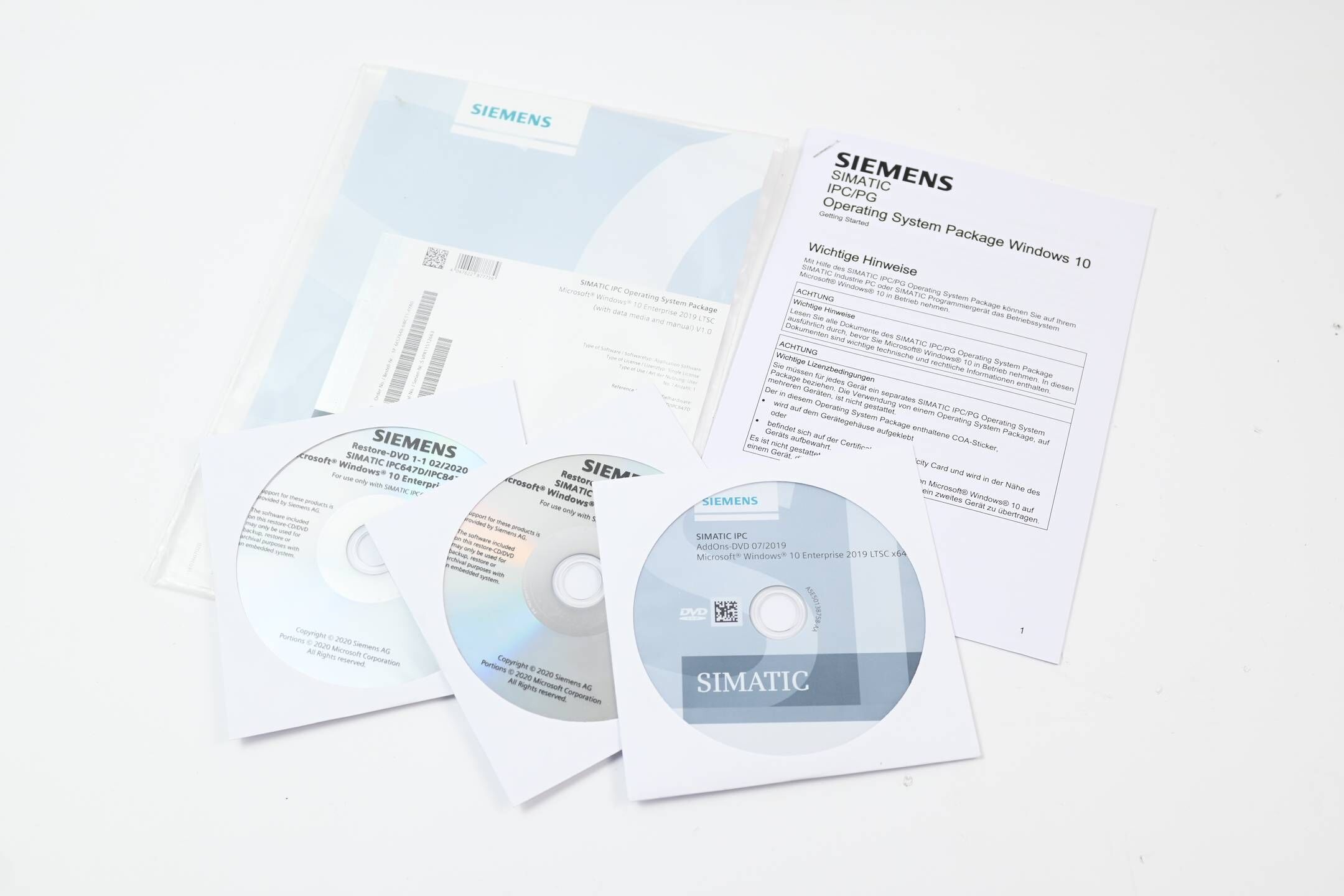 Siemens Simatic IPC Oper Syst. Package 6ES7648-6WC11-4YA0 // 6ES7 648-6WC11-4YA0