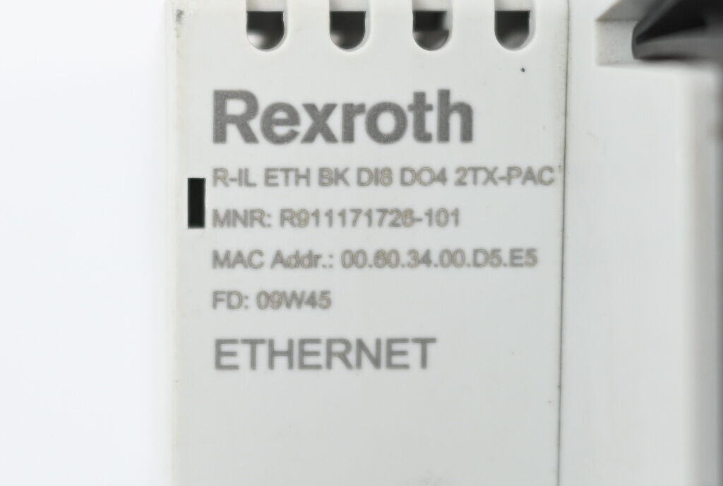 Rexroth Ethernet Interface Modul R-IL ETH BK DI8 DO4 2TX-PAC ( R911171726-101 )