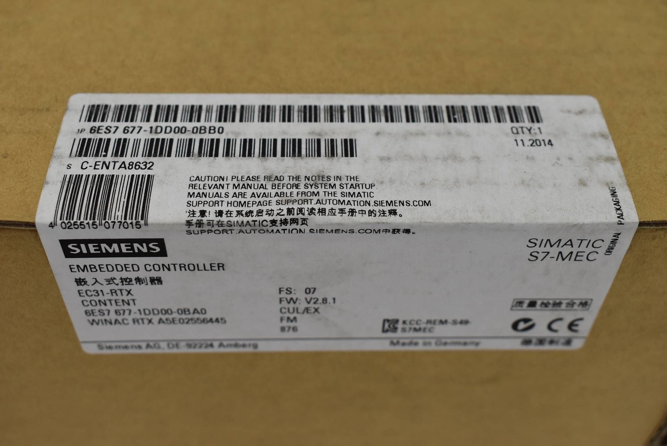 Siemens simatic S7-modular Controller 6ES7677-1DD00-0BB0 ( 6ES7 677-1DD00-0BB0 )