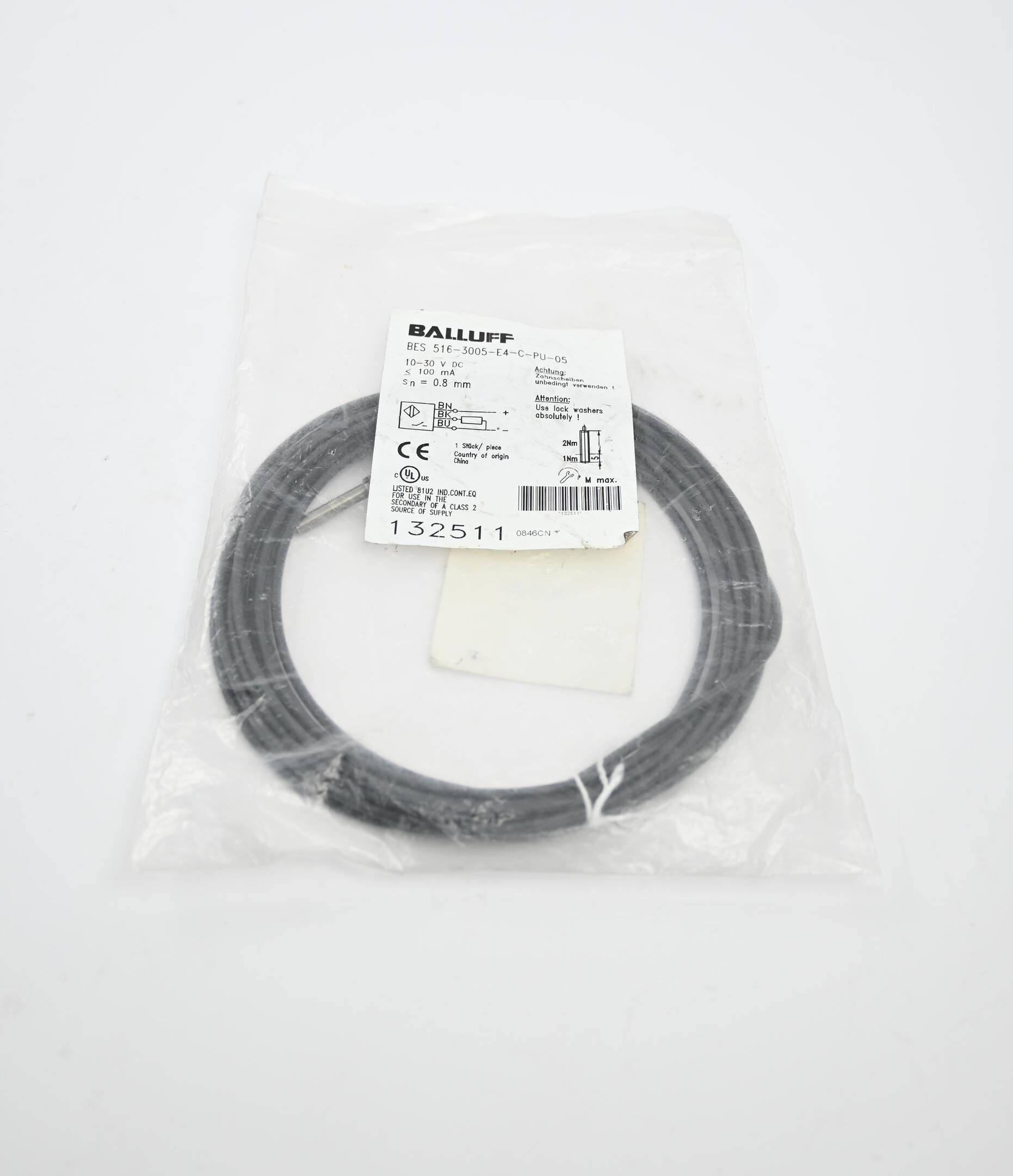 Balluff induktiver Sensor BES 516-3005-E4-C-PU-05