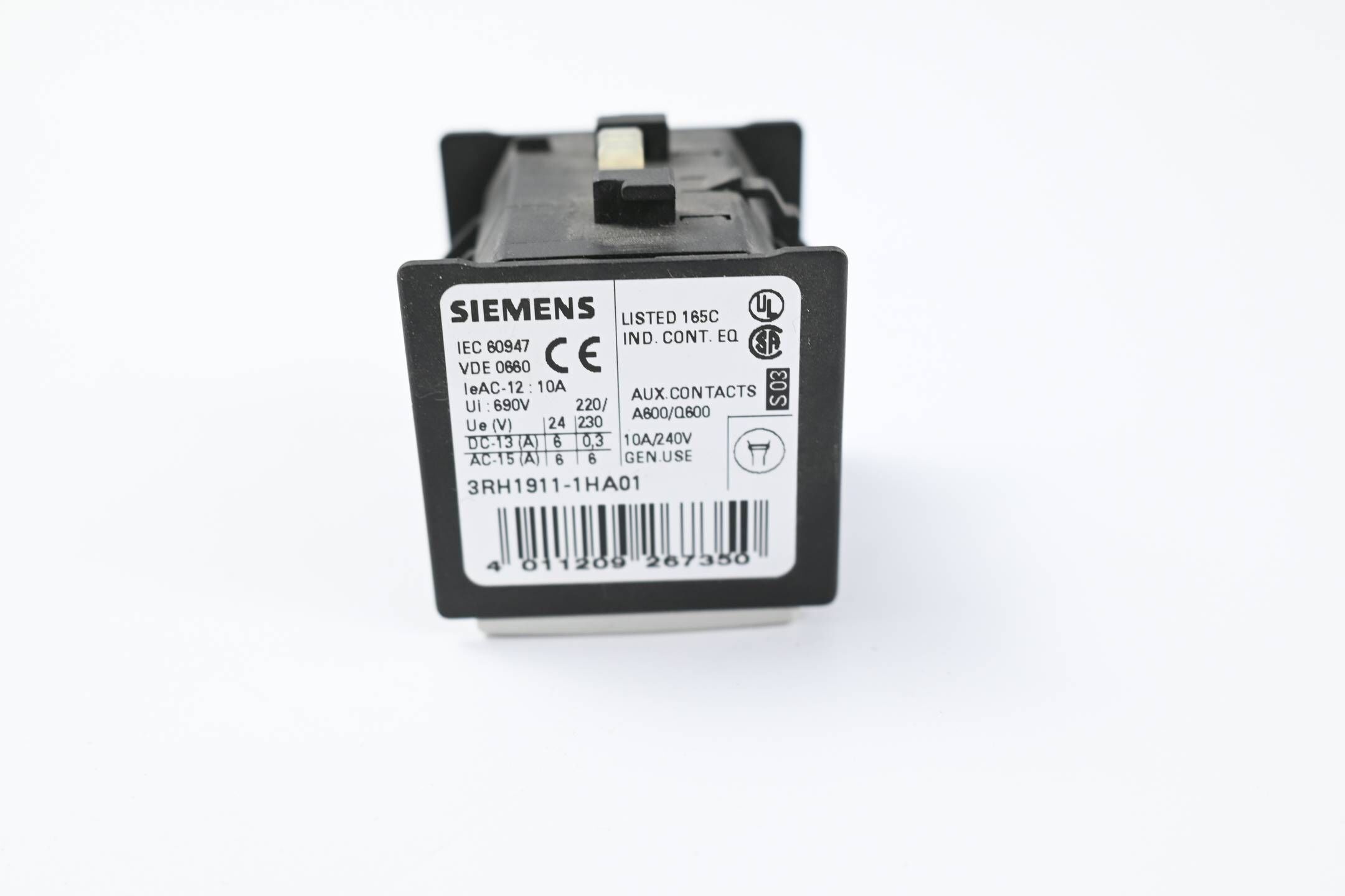 Siemens Hilfsschalterblock 3RH1911-1HA01 ( 3RH1 911-1HA01 ) 