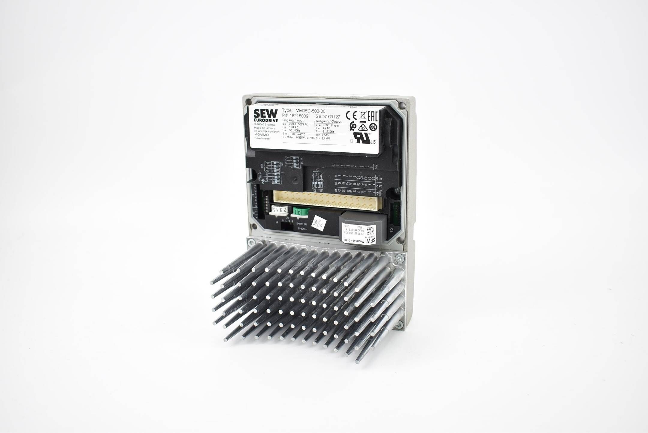 SEW movimot Frequenzumrichter 1,6A 50/60Hz 0,55kW MM05D-503-00 ( 18215009 )