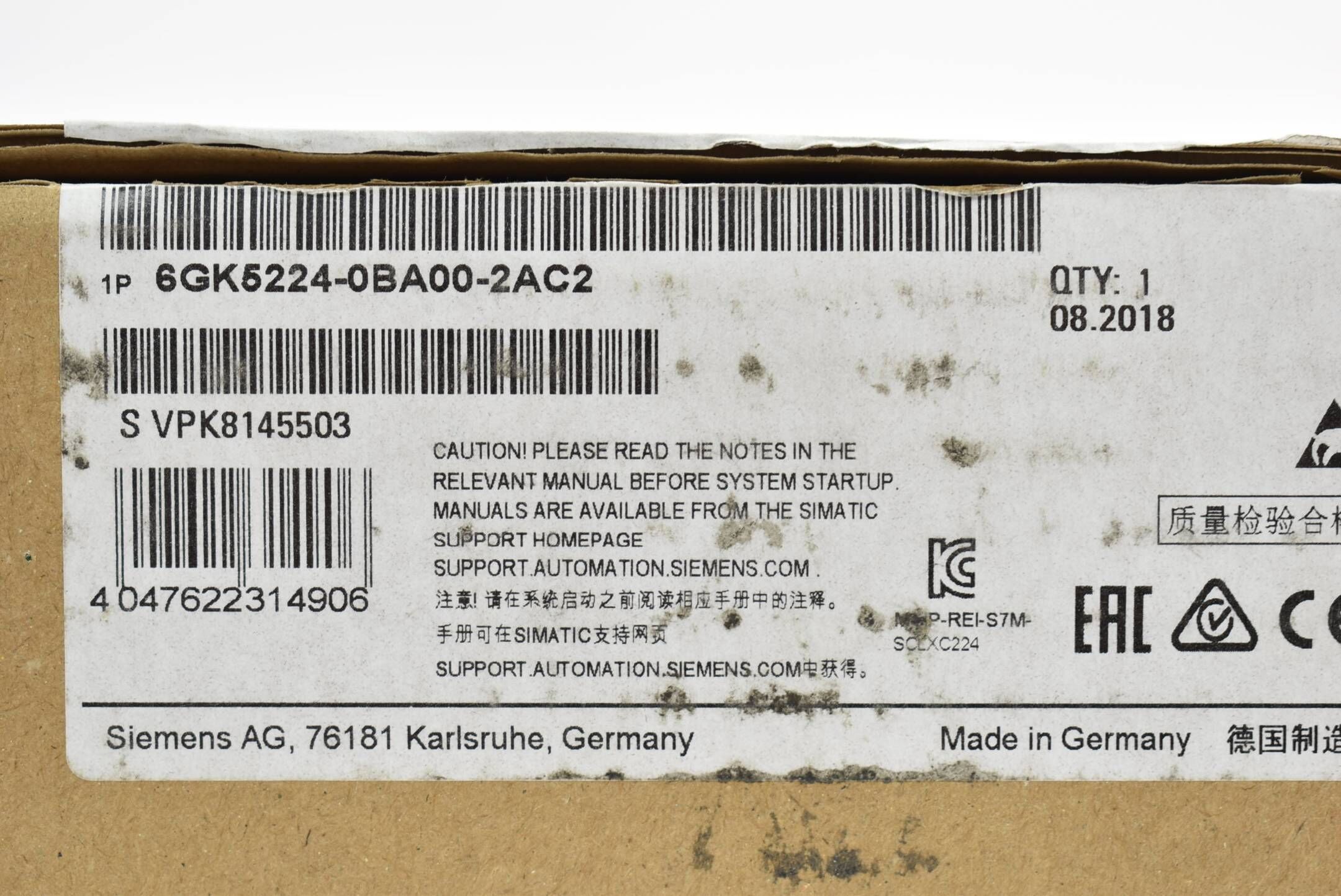 Siemens scalance XC224 6GK5 224-0BA00-2AC2 ( 6GK5224-0BA00-2AC2 ) E1