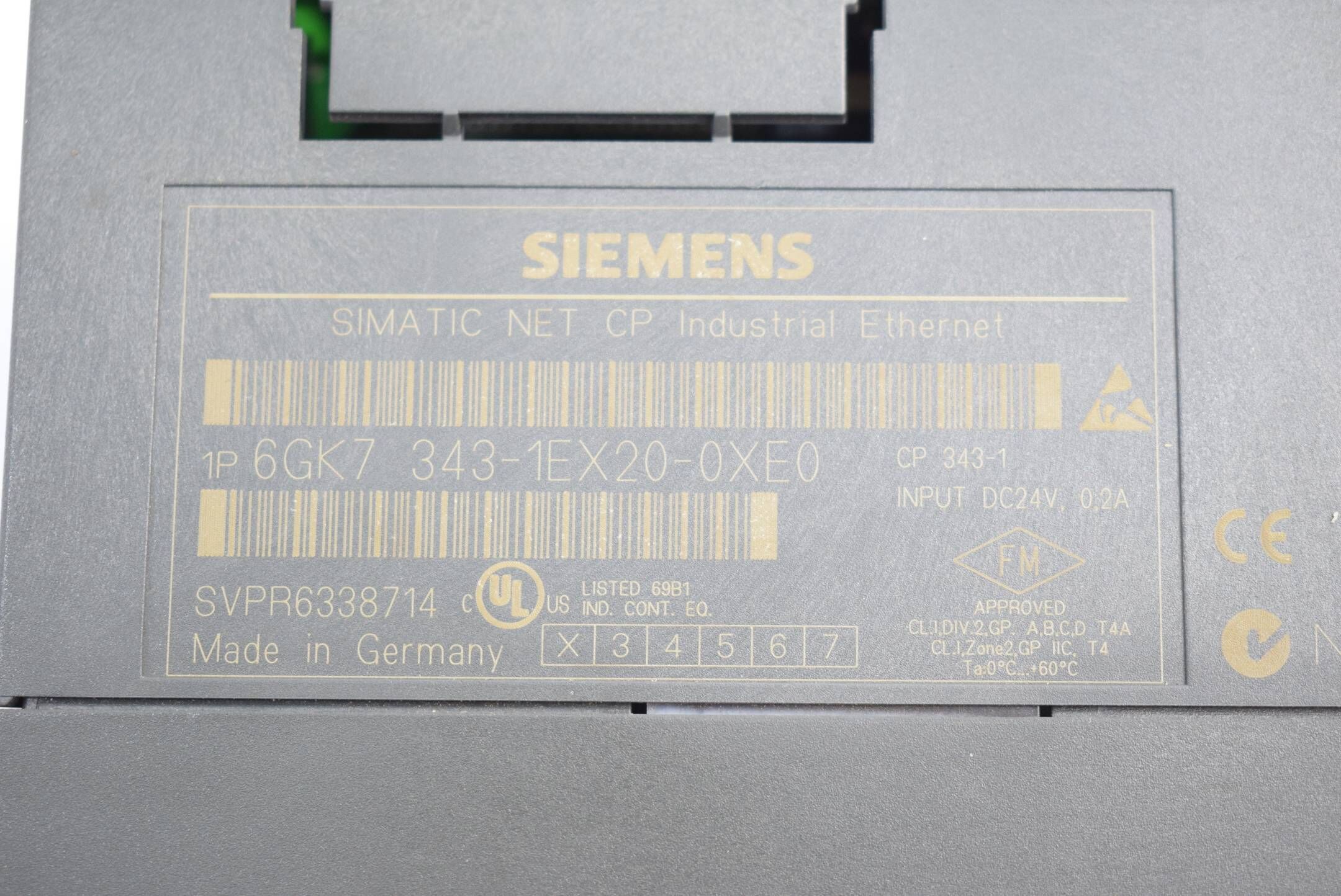 Siemens simatic Net CP 343-1 6GK7 343-1EX20-0XE0 ( 6GK7343-1EX20-0XE0 )