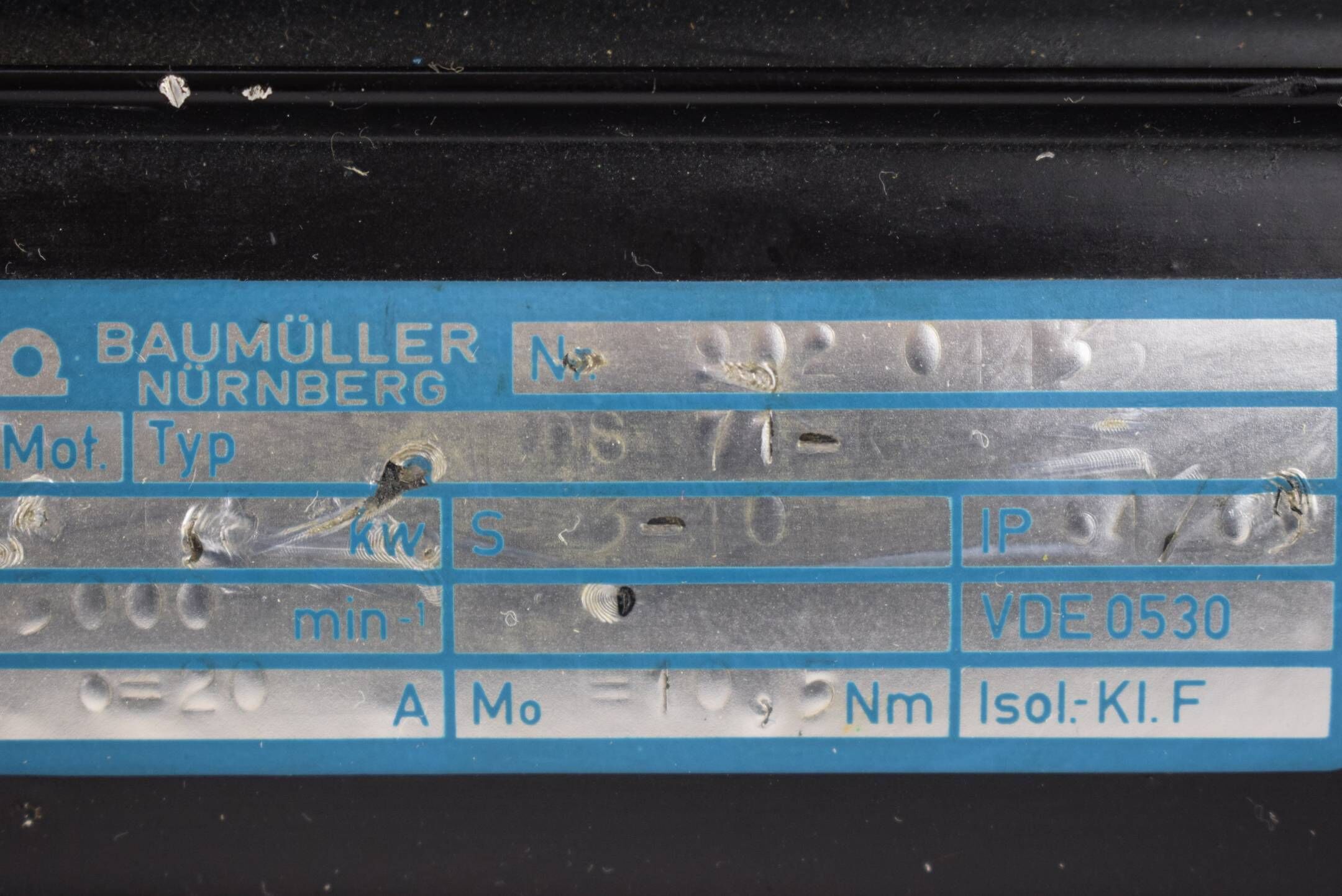 Baumüller Motor DS 71-K 7,2kW 