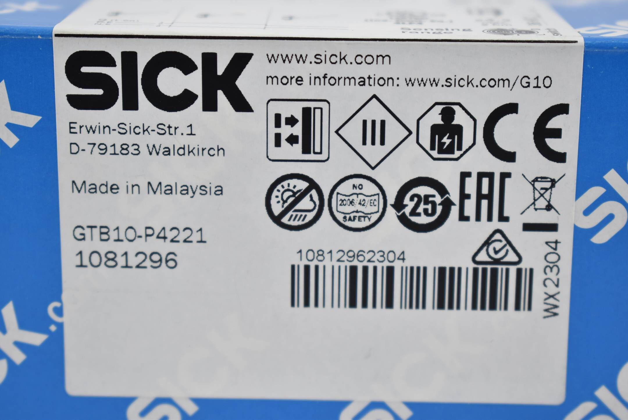 Sick Lichttaster Lichtschranke GTB10-P4221 ( 1081296 )