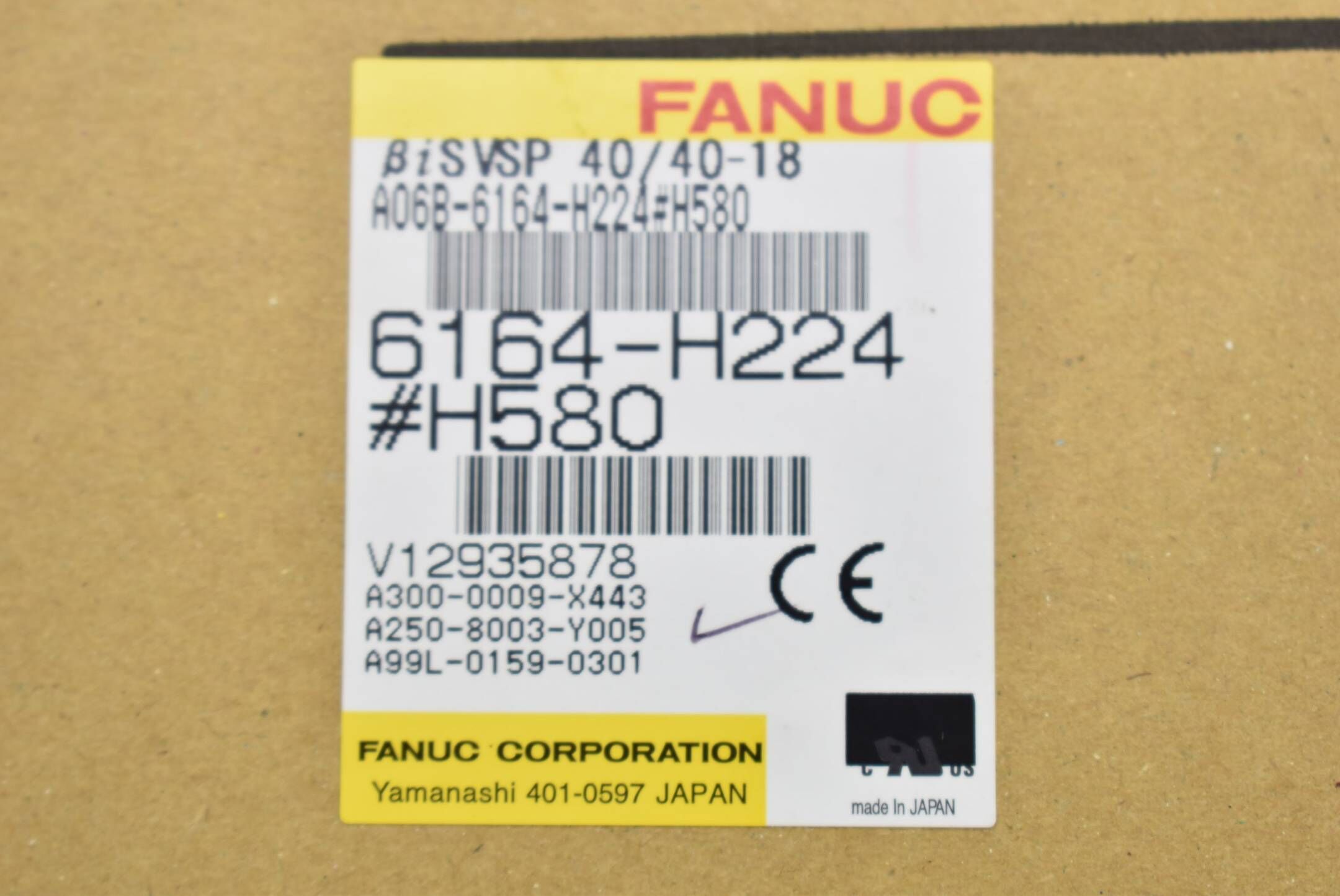 Fanuc Beta Servo & Spindel Amplifer A06B-6164-H224#H580