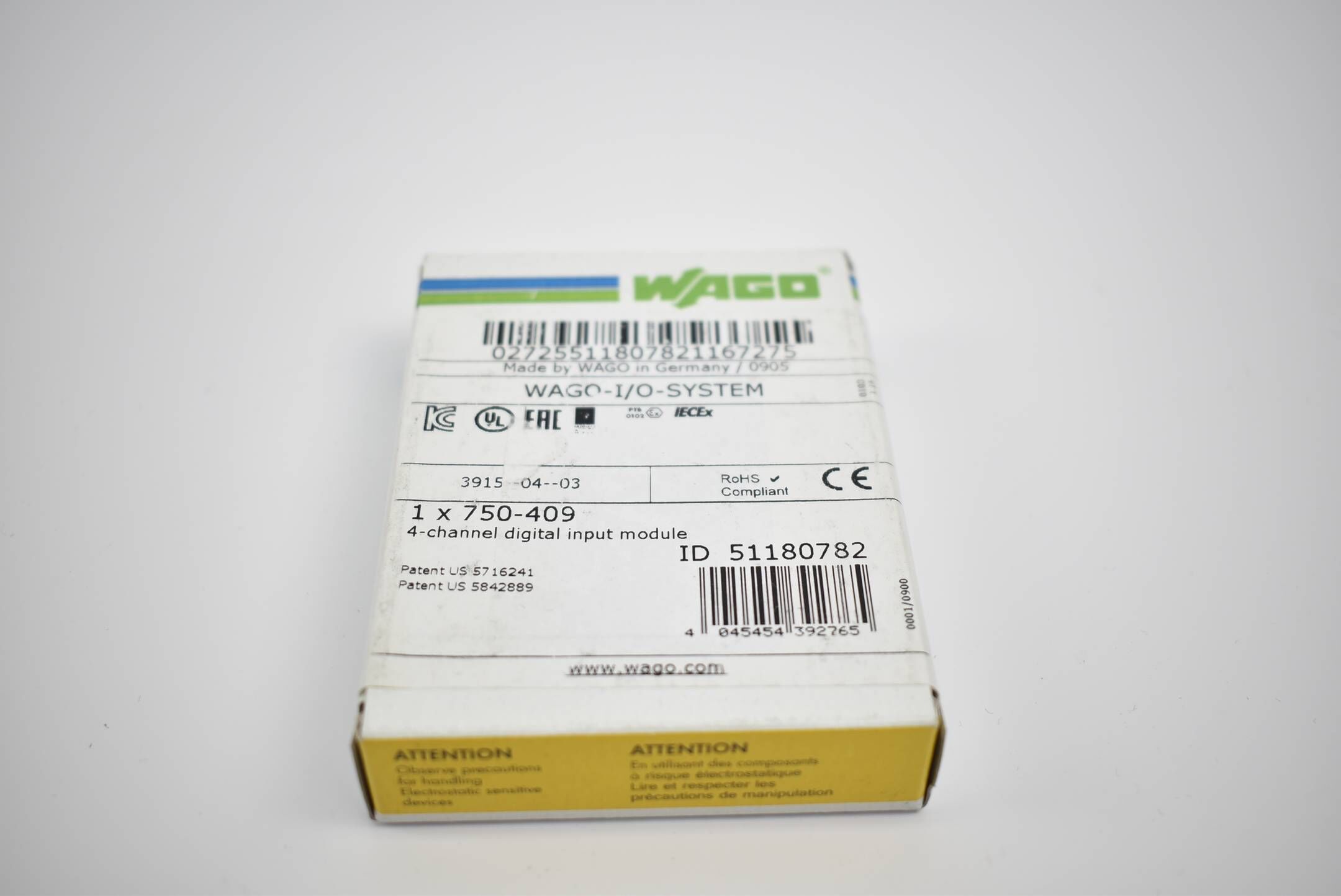 Wago 750-409 4-channel digital input module