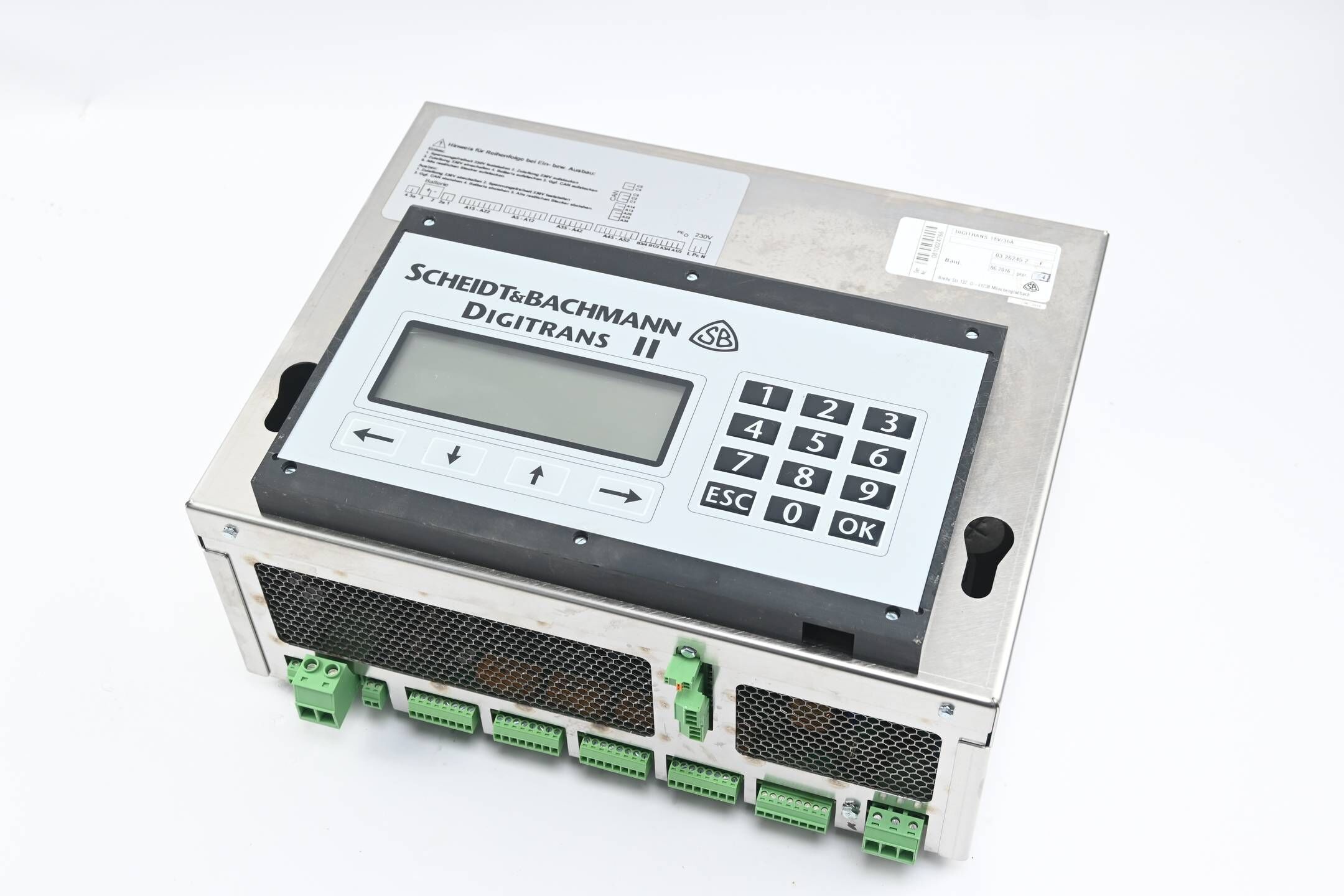 SB Scheidt & Bachmann Ladegleichrichter Digitrans II ( Digitrans 18V/36A )